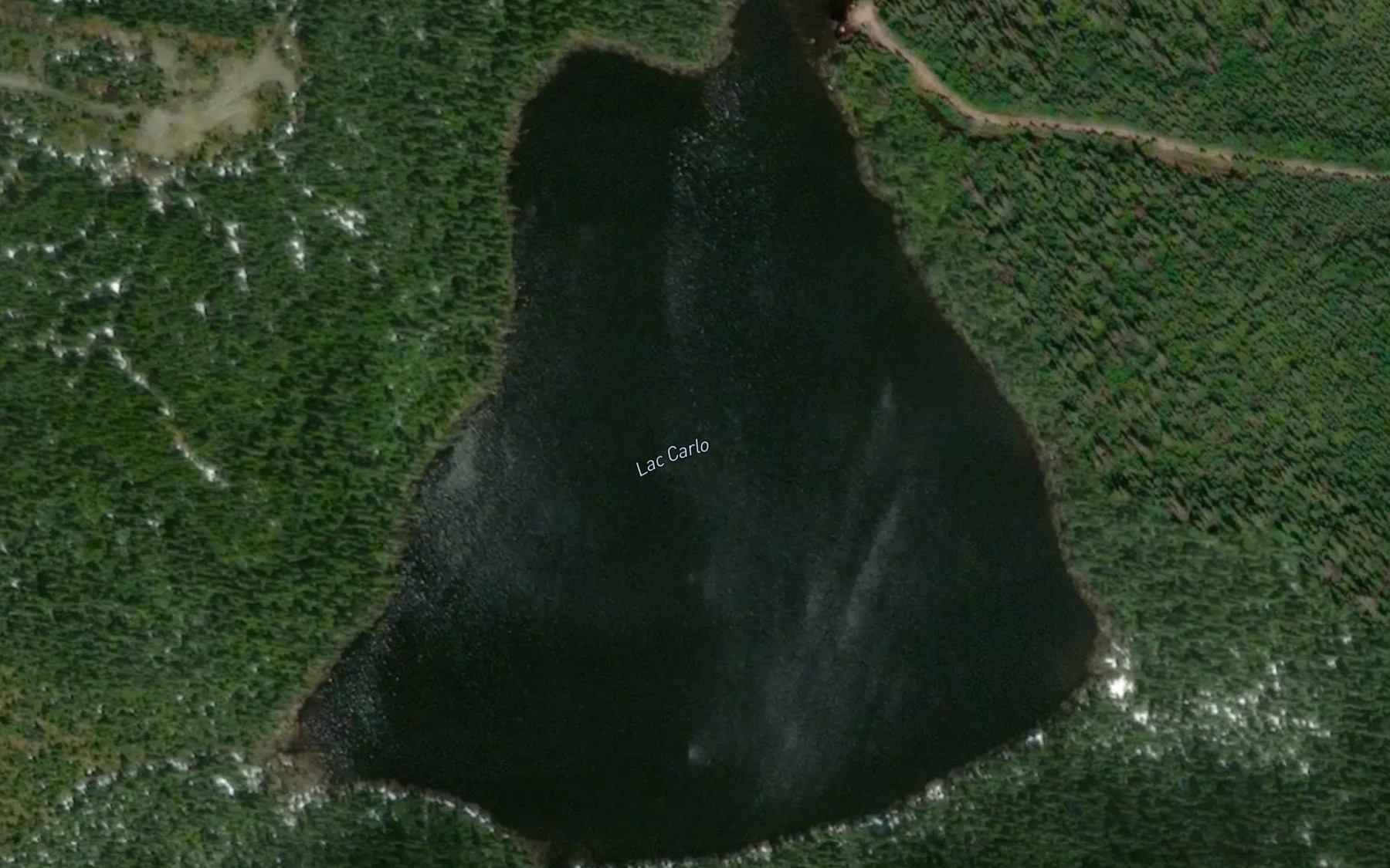 Satellite map of the Lac Carlo