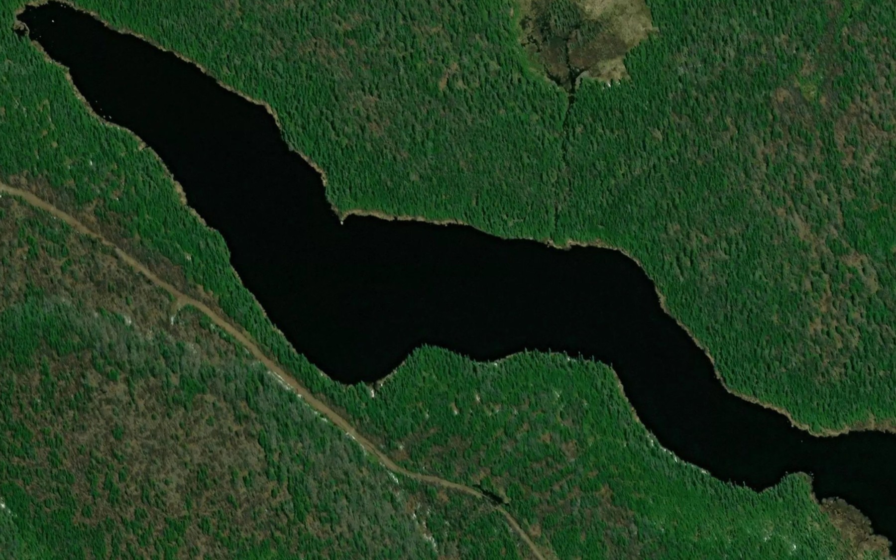 Satellite map of the Lac du Male