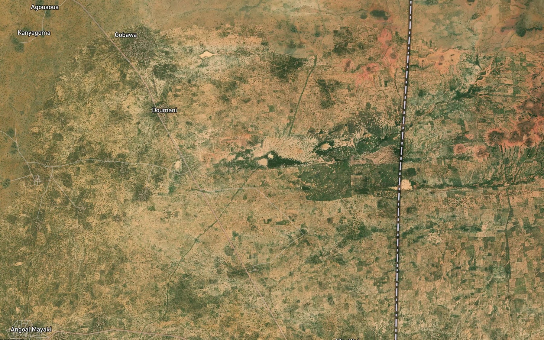 Satellite map of the Tapkin Kaoura