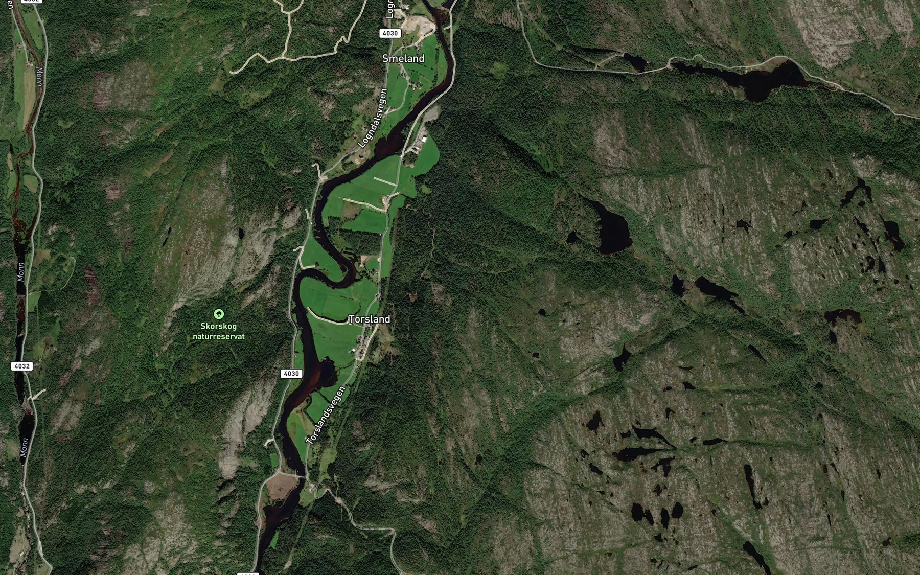 Satellite map of the Dalebekk