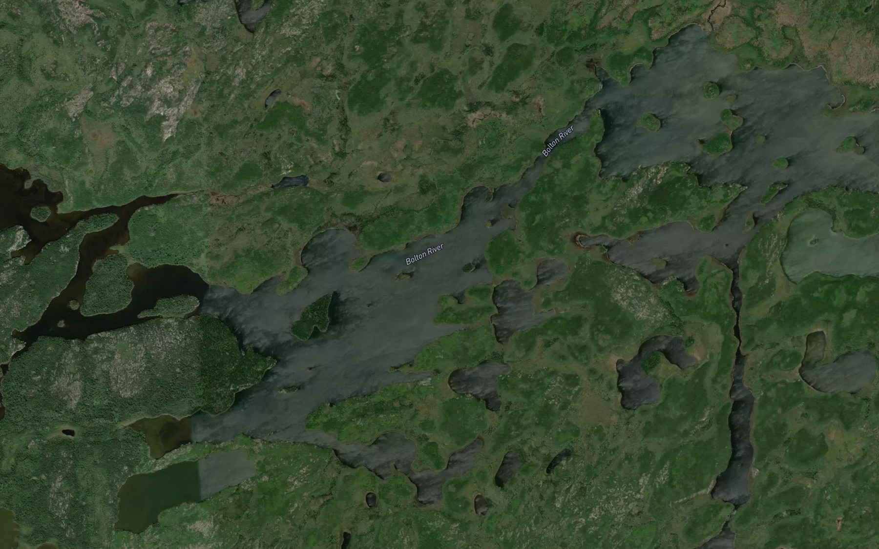 Satellite map of the Rushforth Lake