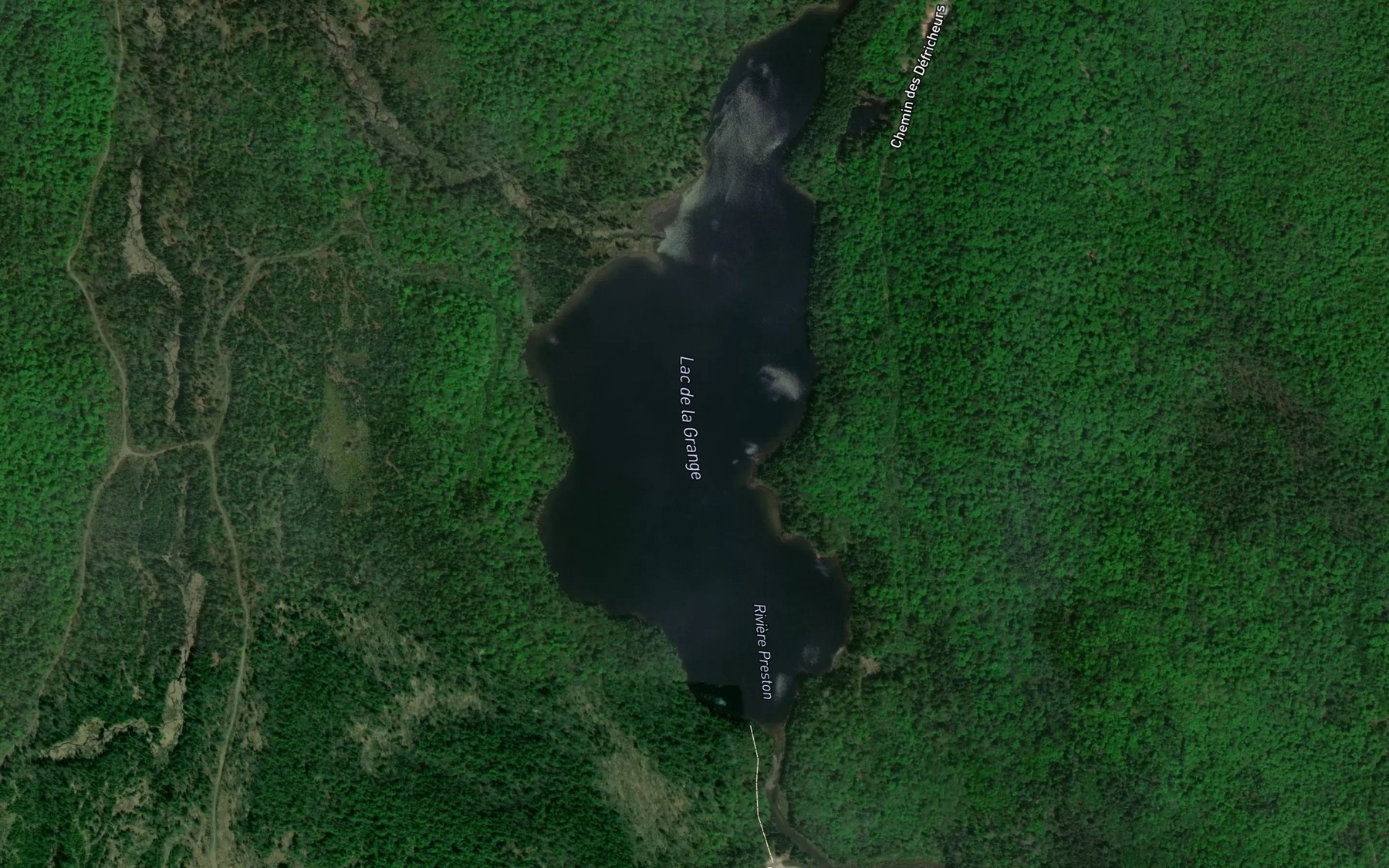Satellite map of the Lac de la Grange