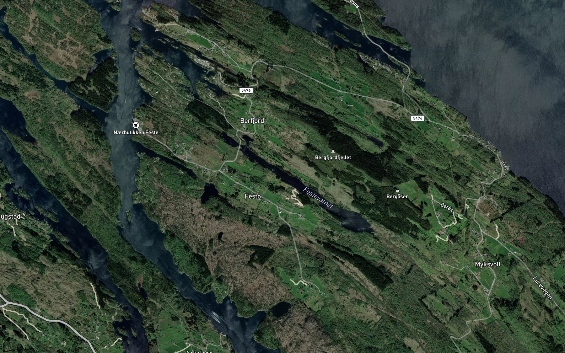 Satellite map of the Festevatnet