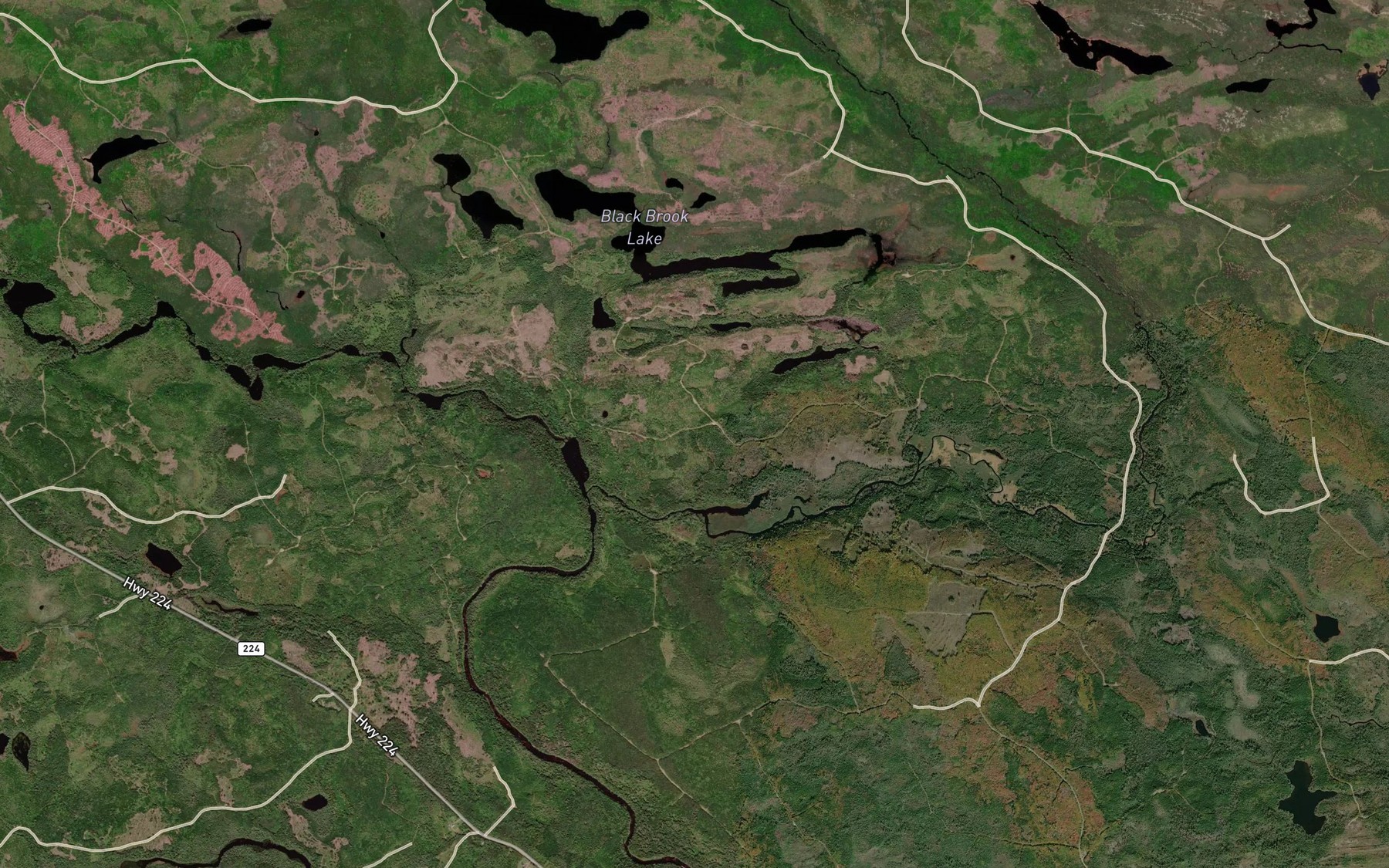 Satellite map of the Killag River