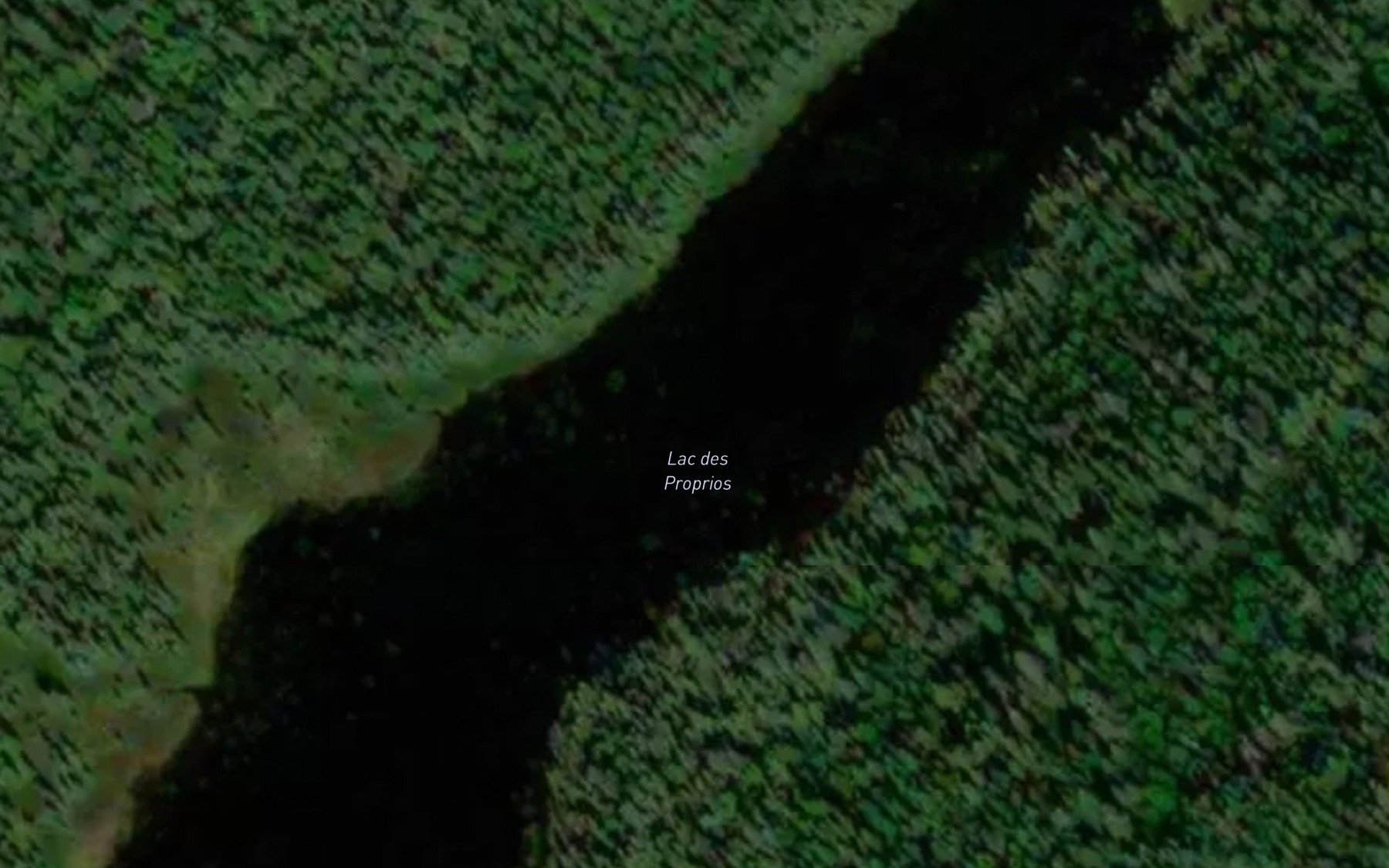 Satellite map of the Lac des Proprios