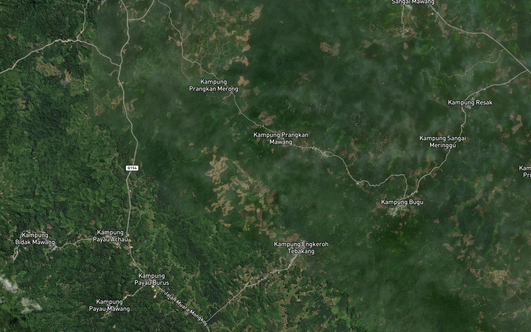 Satellite map of the Sungai Chichu