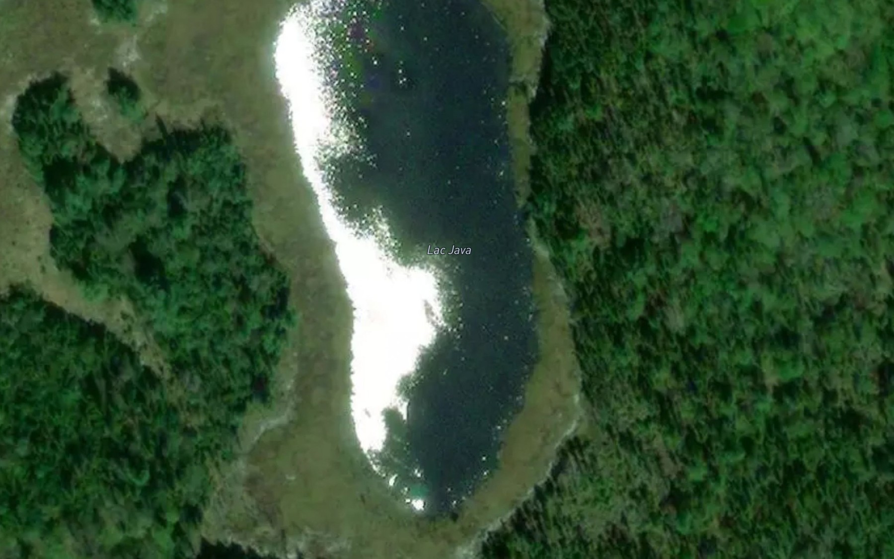 Satellite map of the Lac Java