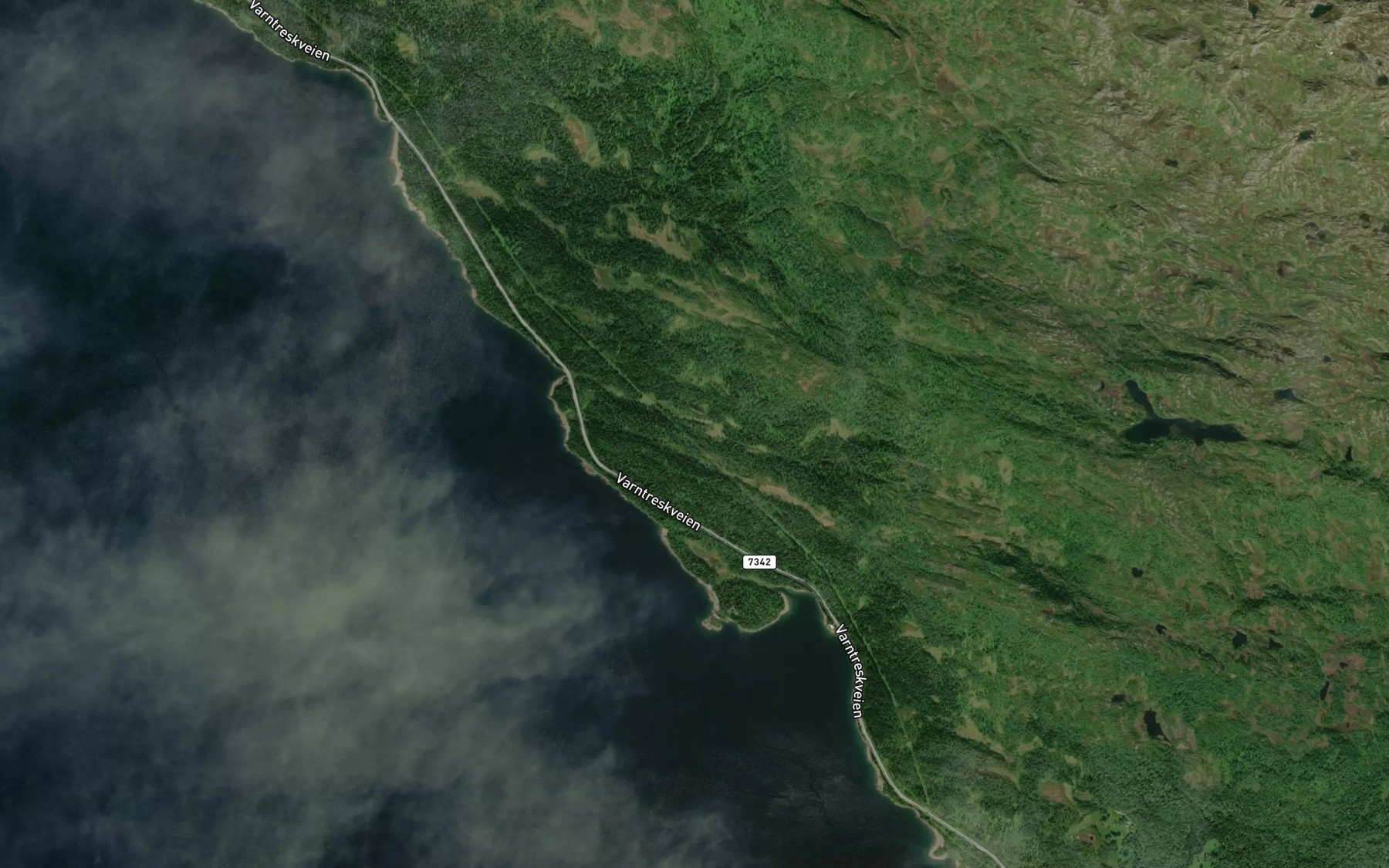 Satellite map of the Bjorbekken