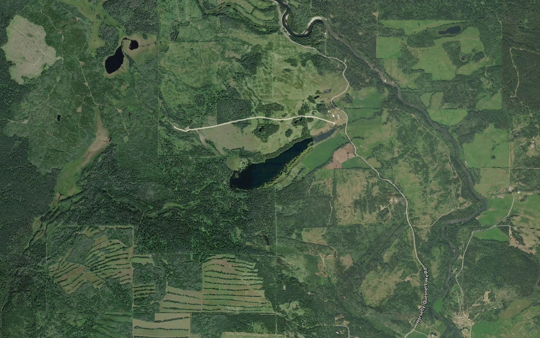 Satellite map of the Ratdam Lake