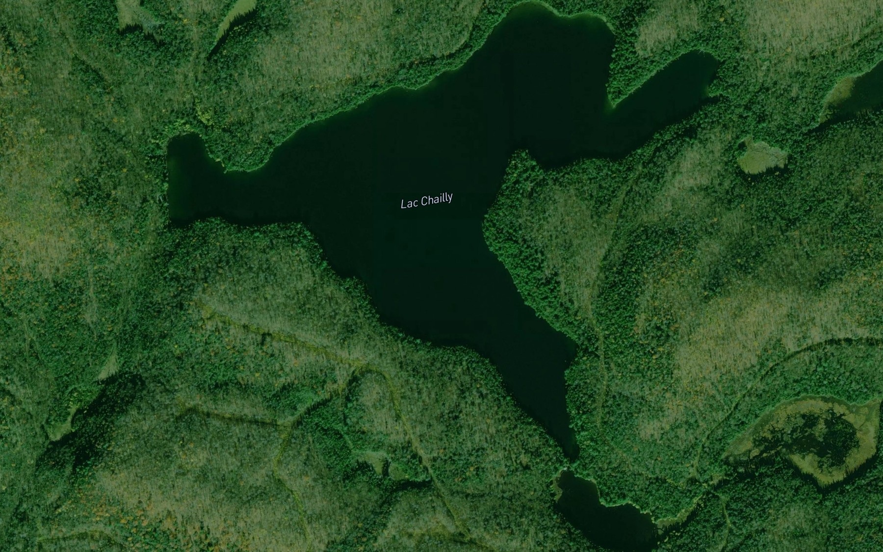 Satellite map of the Lac Chailly