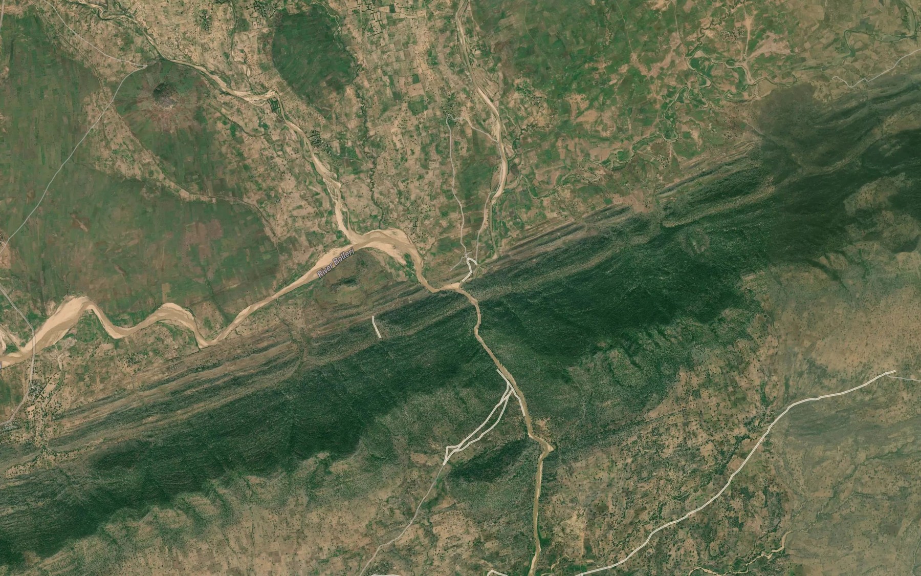 Satellite map of the Bambam