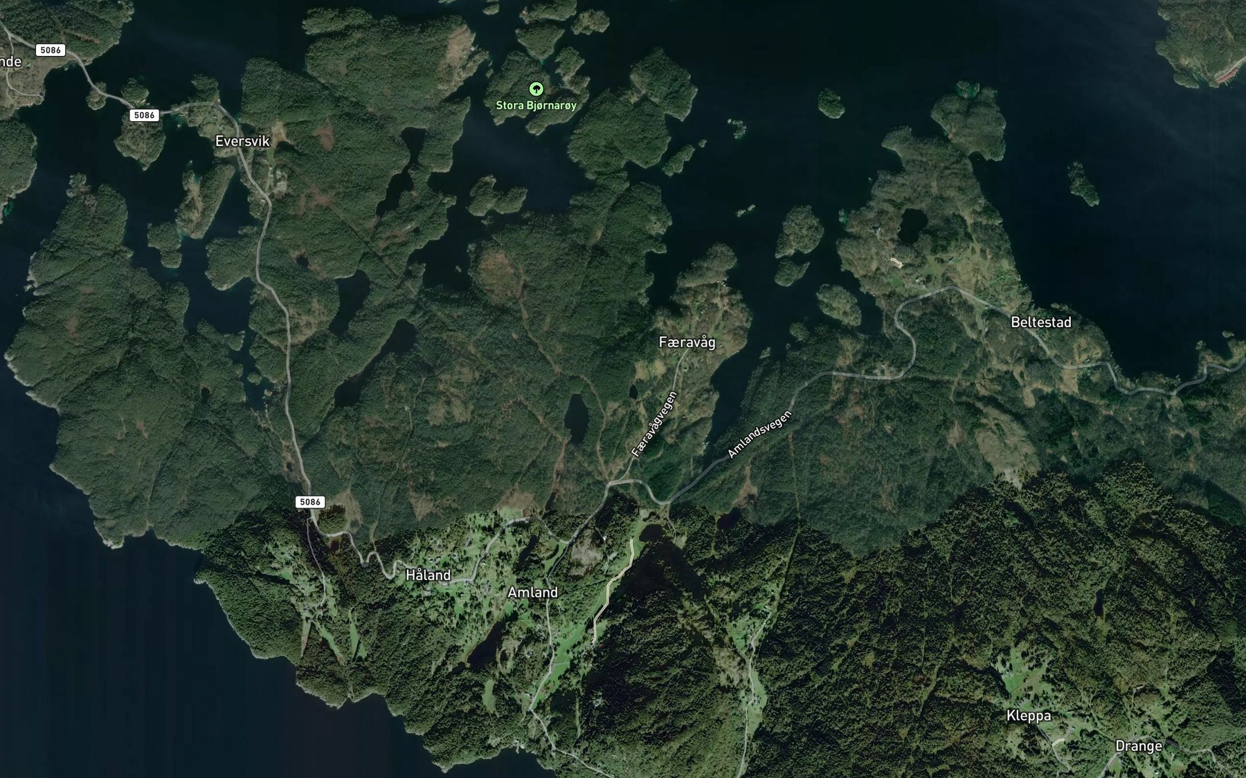 Satellite map of the Stolstjorna