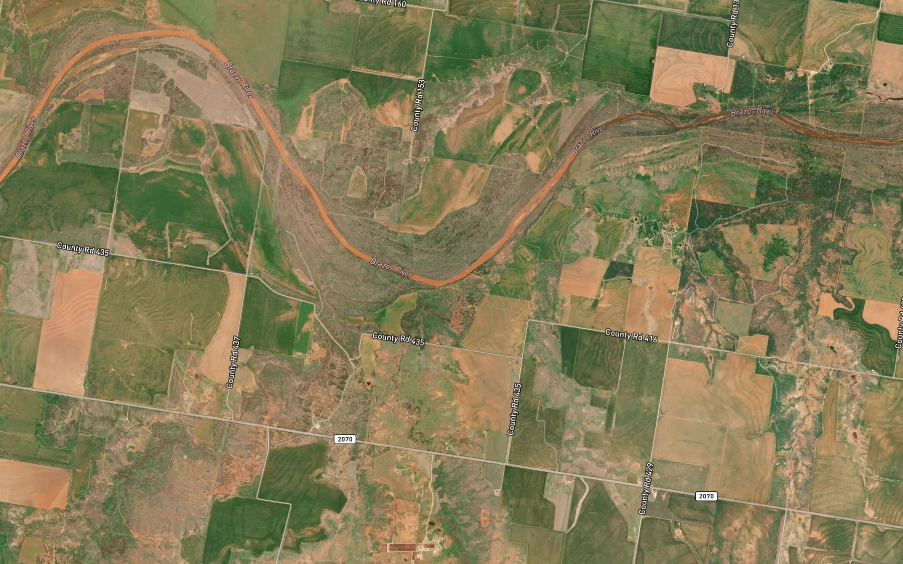 Satellite map of the Ednas Creek