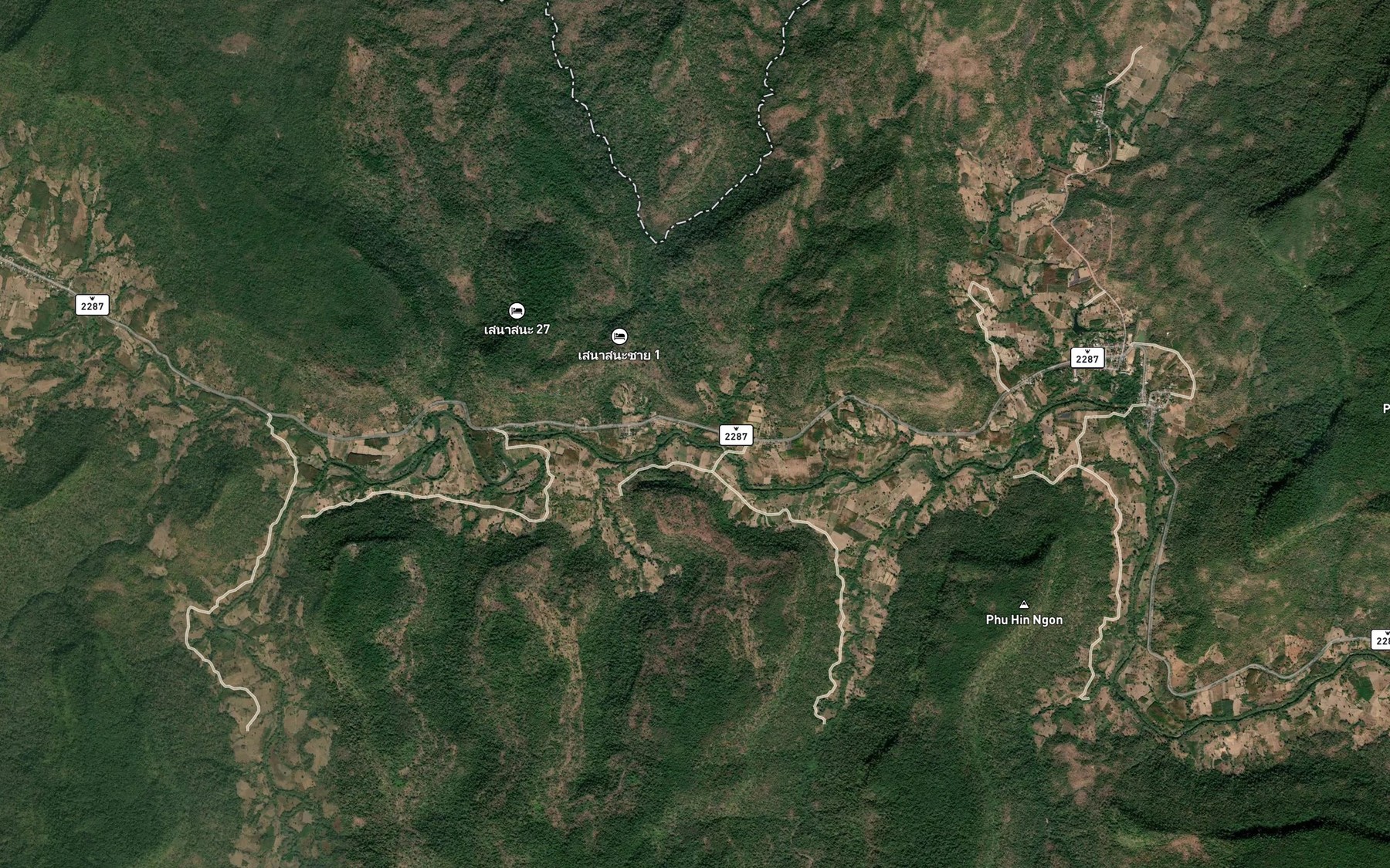 Satellite map of the Huai Mae Non