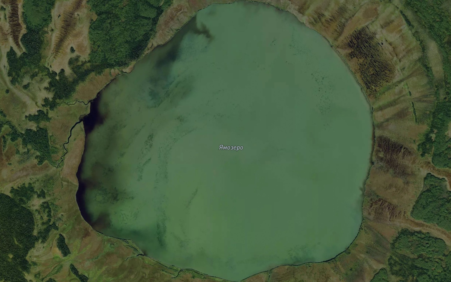 Satellite map of the Ozero Yamozero