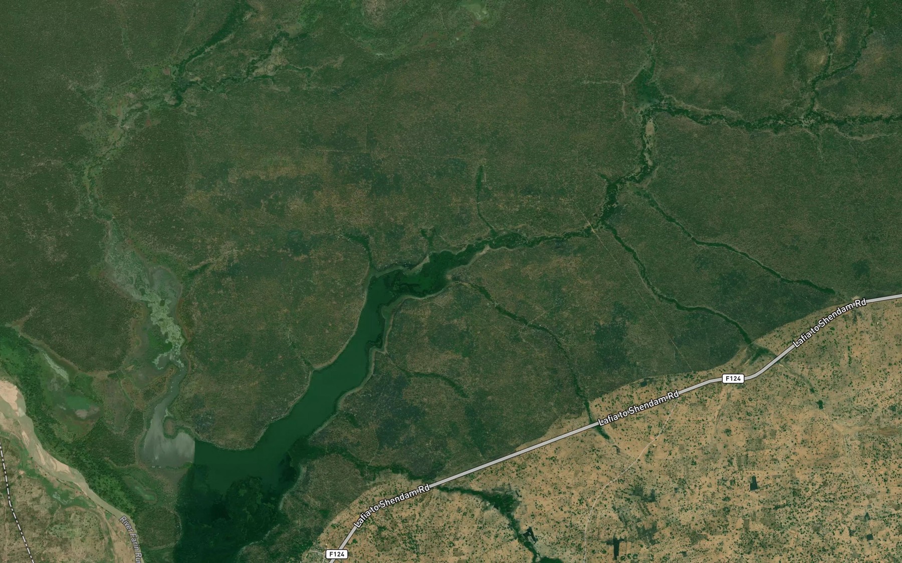 Satellite map of the River Kwara