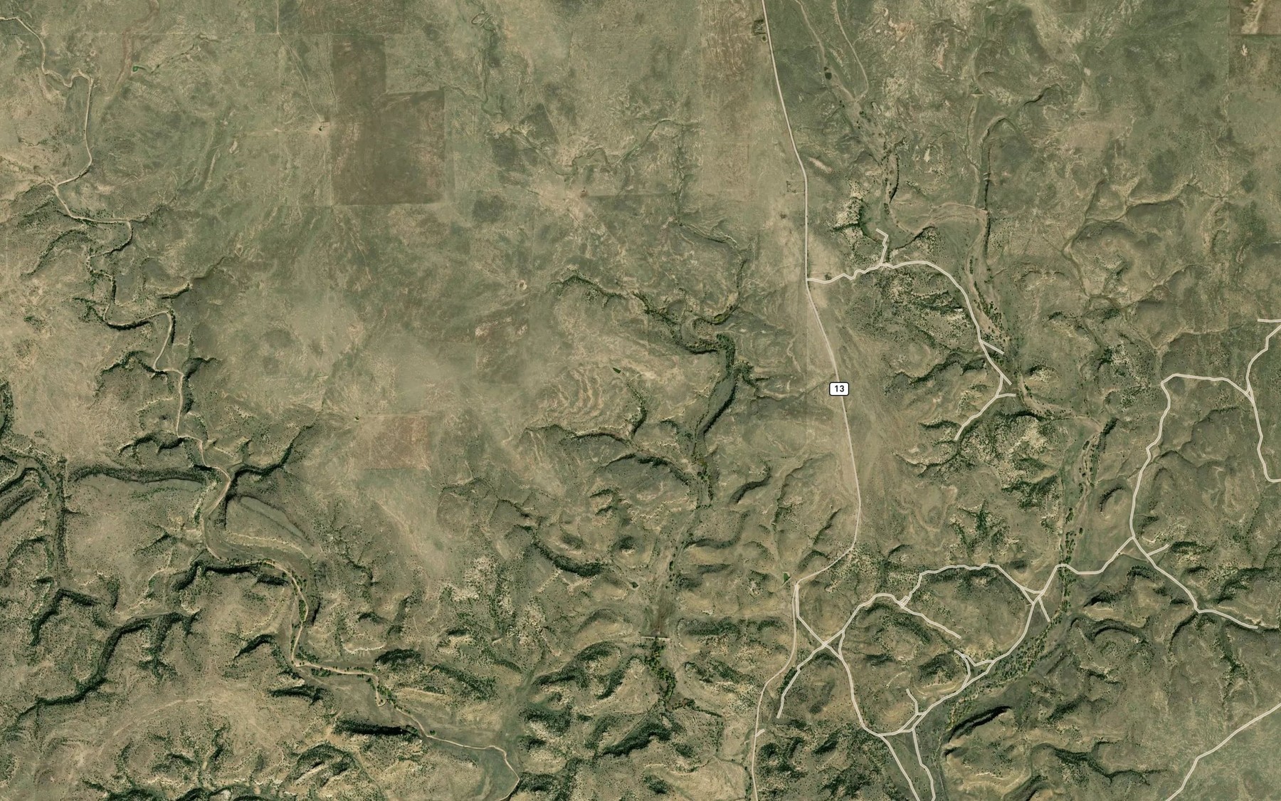 Satellite map of the Dripping Vat Spring