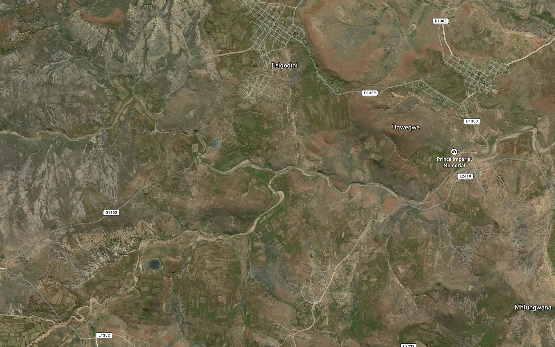 Satellite map of the Magongolozi