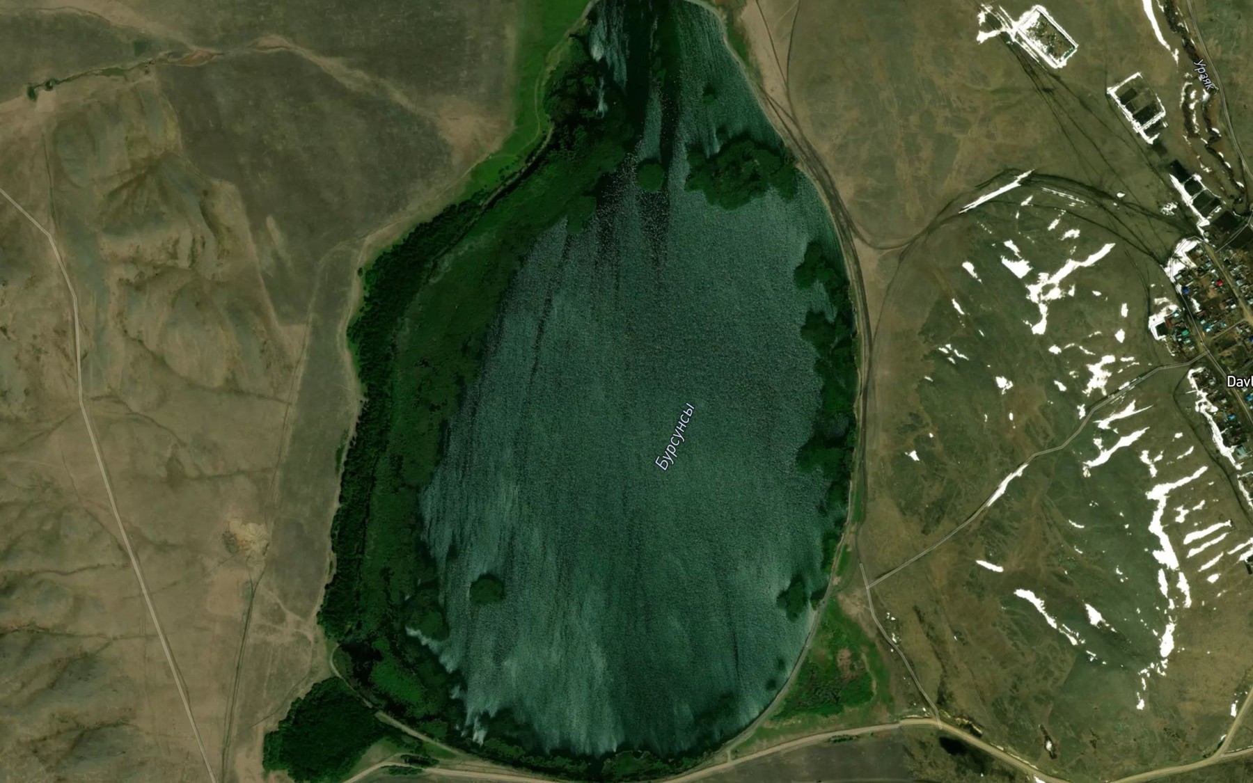 Satellite map of the Ozero Bursunsy