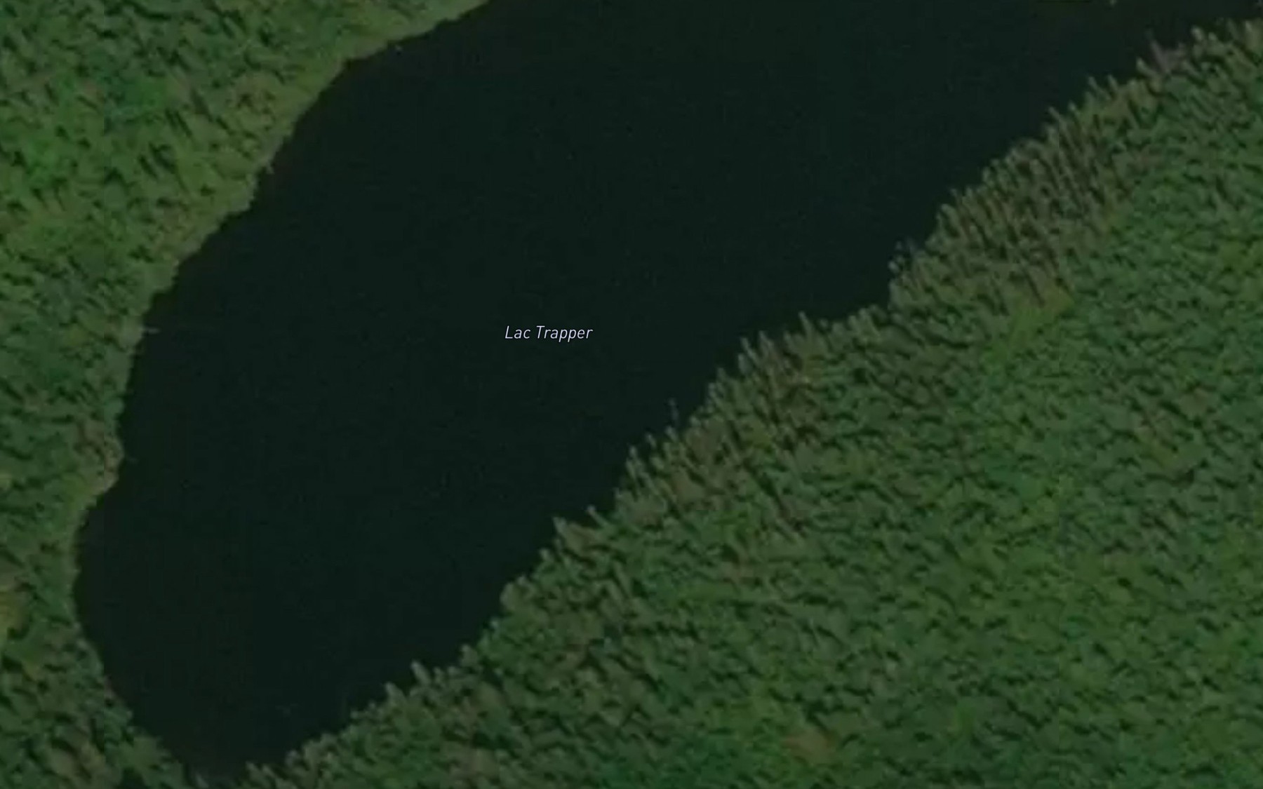 Satellite map of the Lac Trapper