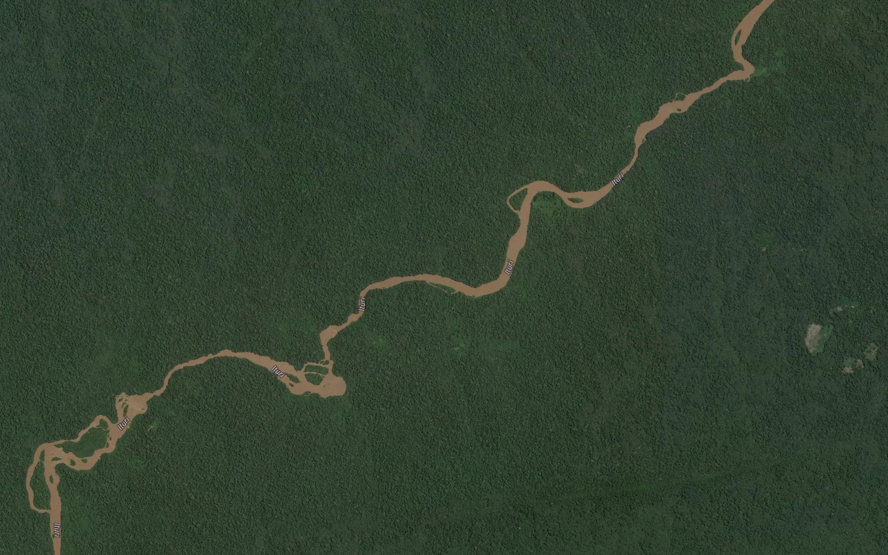 Satellite map of the Bombose