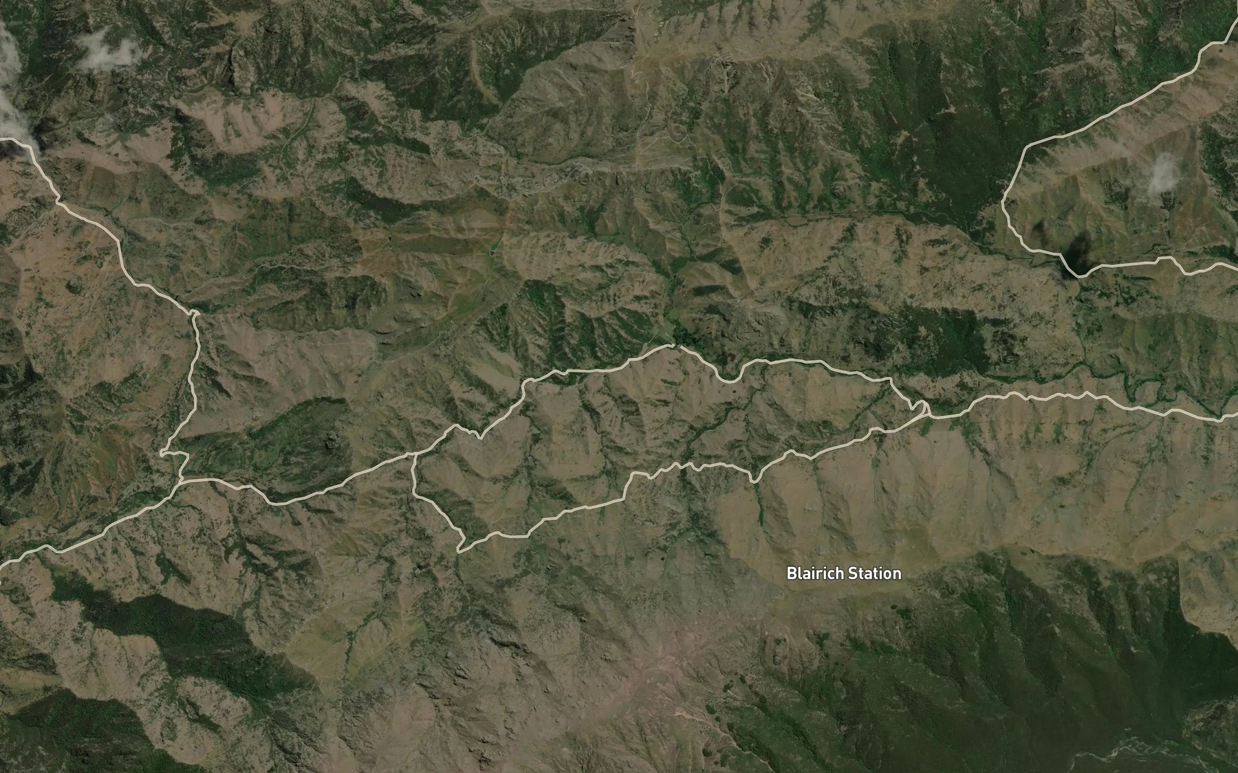 Satellite map of the Jacks Stream