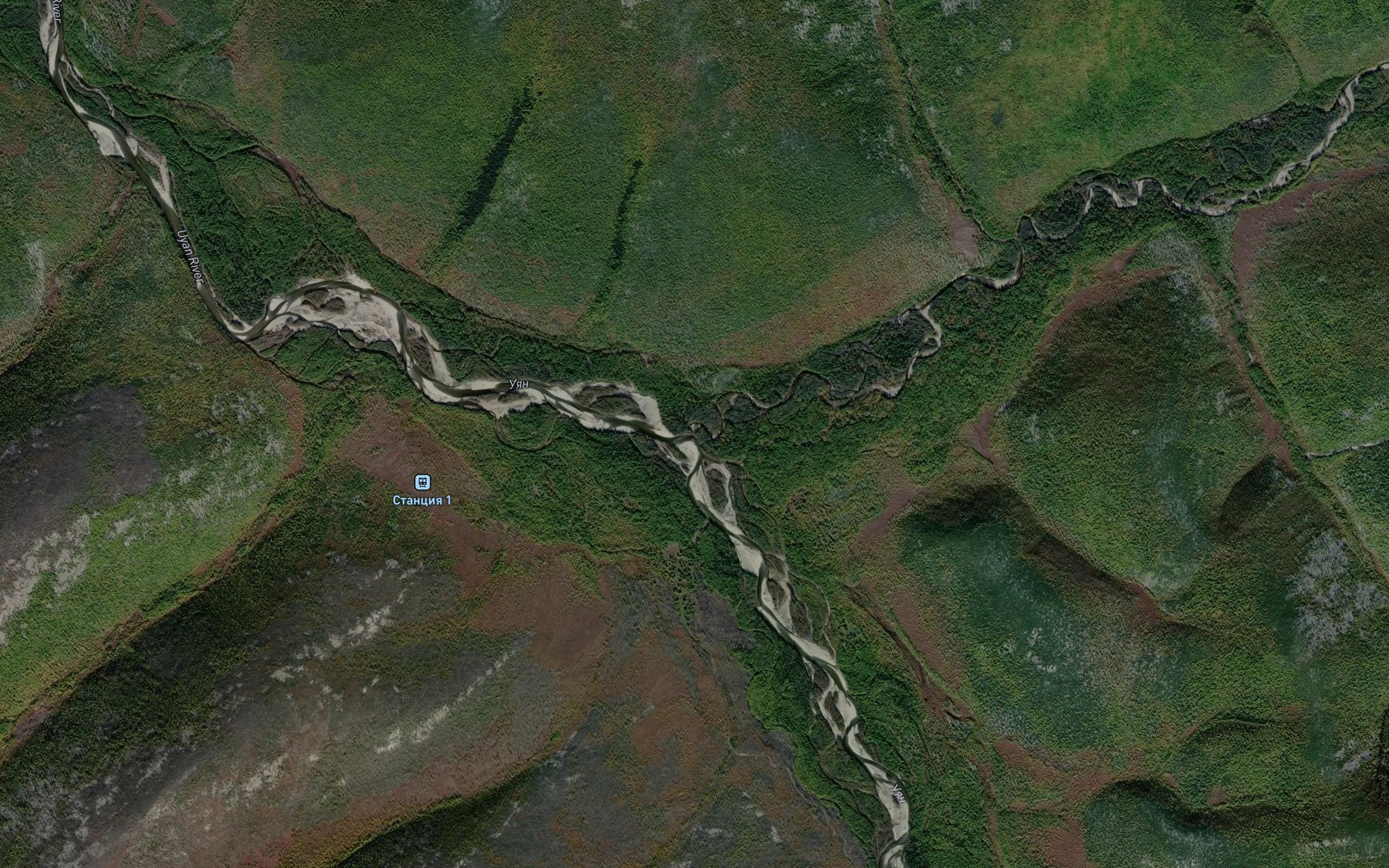 Satellite map of the Sudzhak