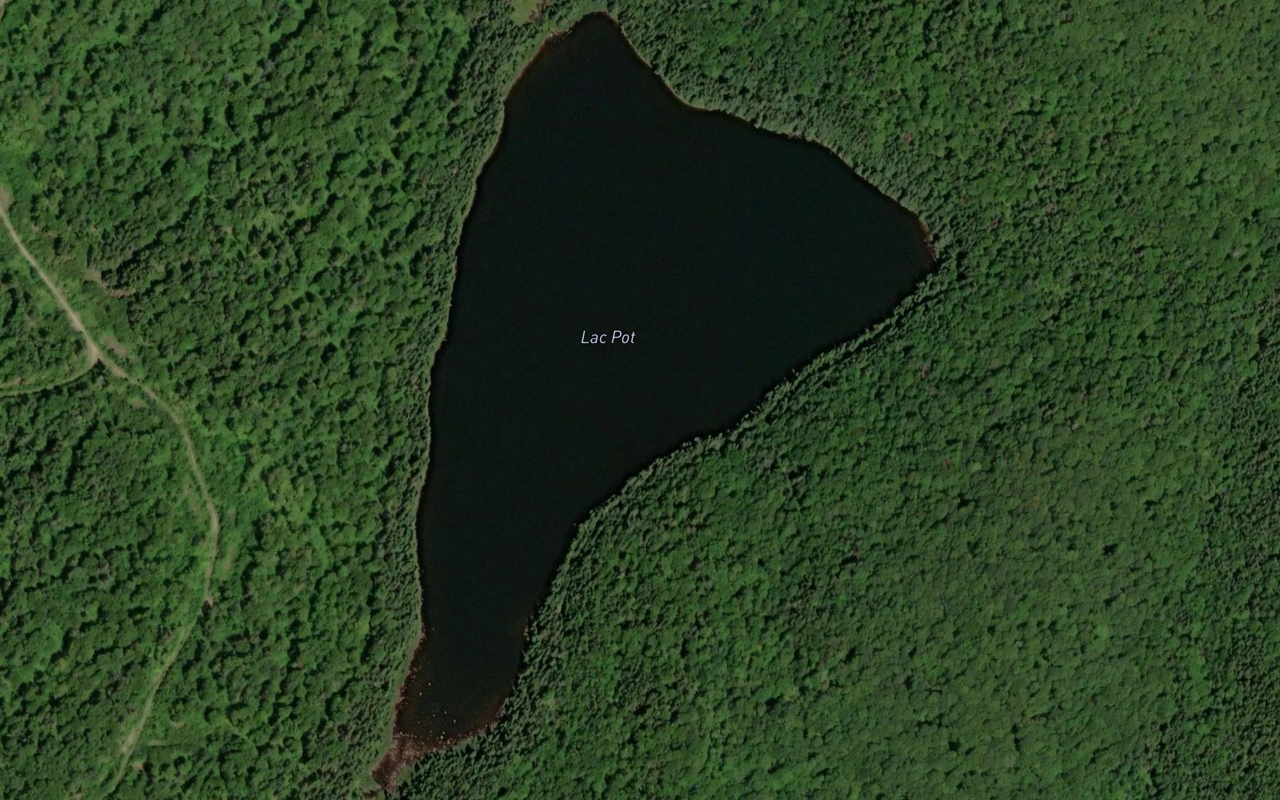 Satellite map of the Lac Pot
