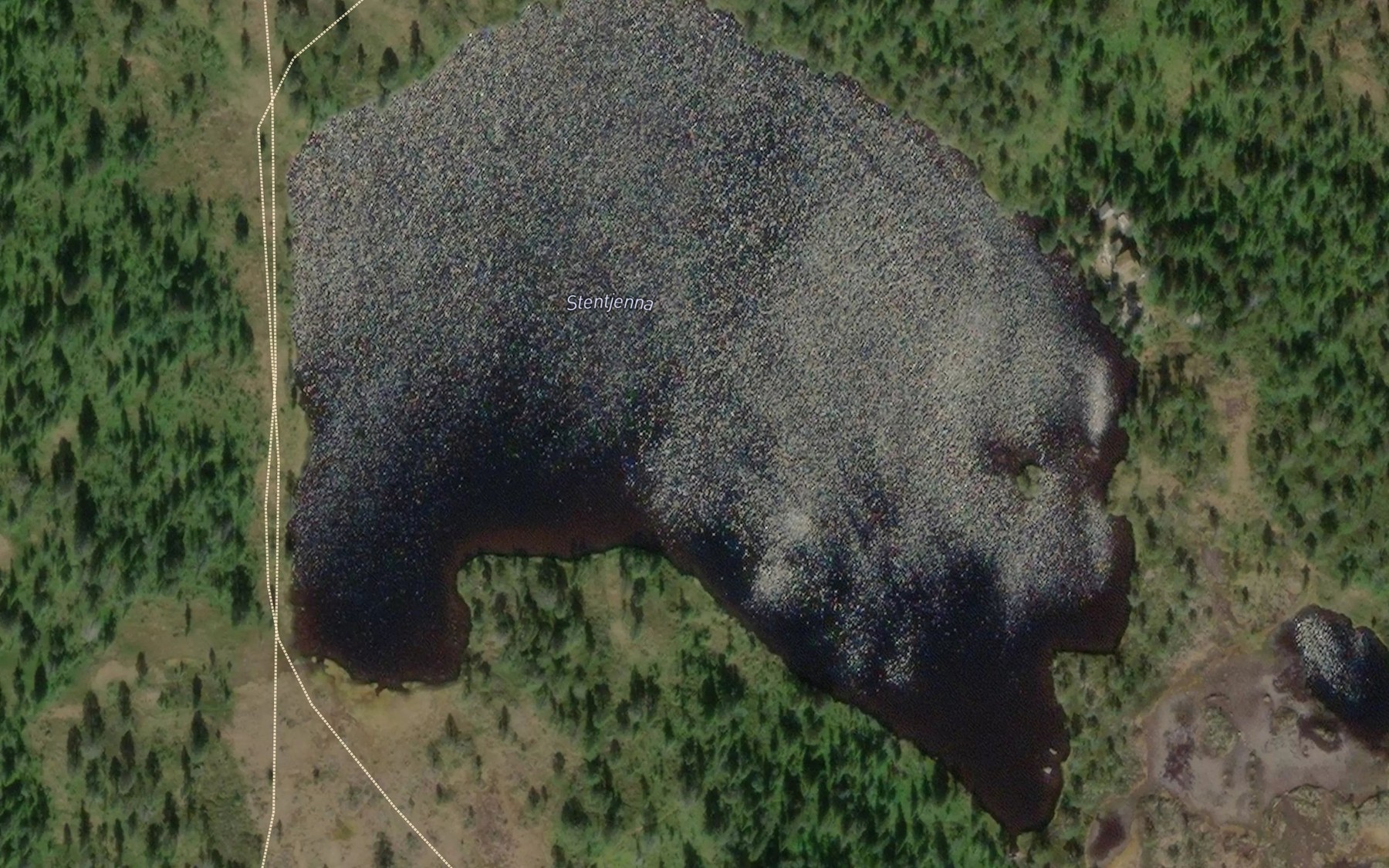 Satellite map of the Stentjorna