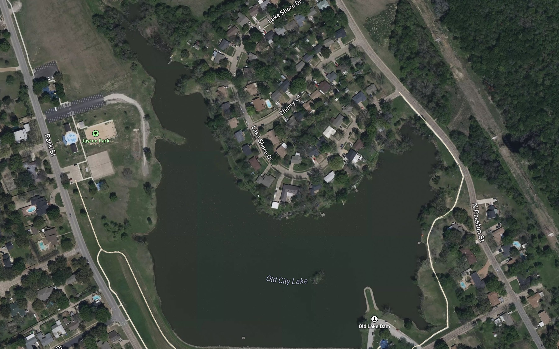 Satellite map of the Old Lake