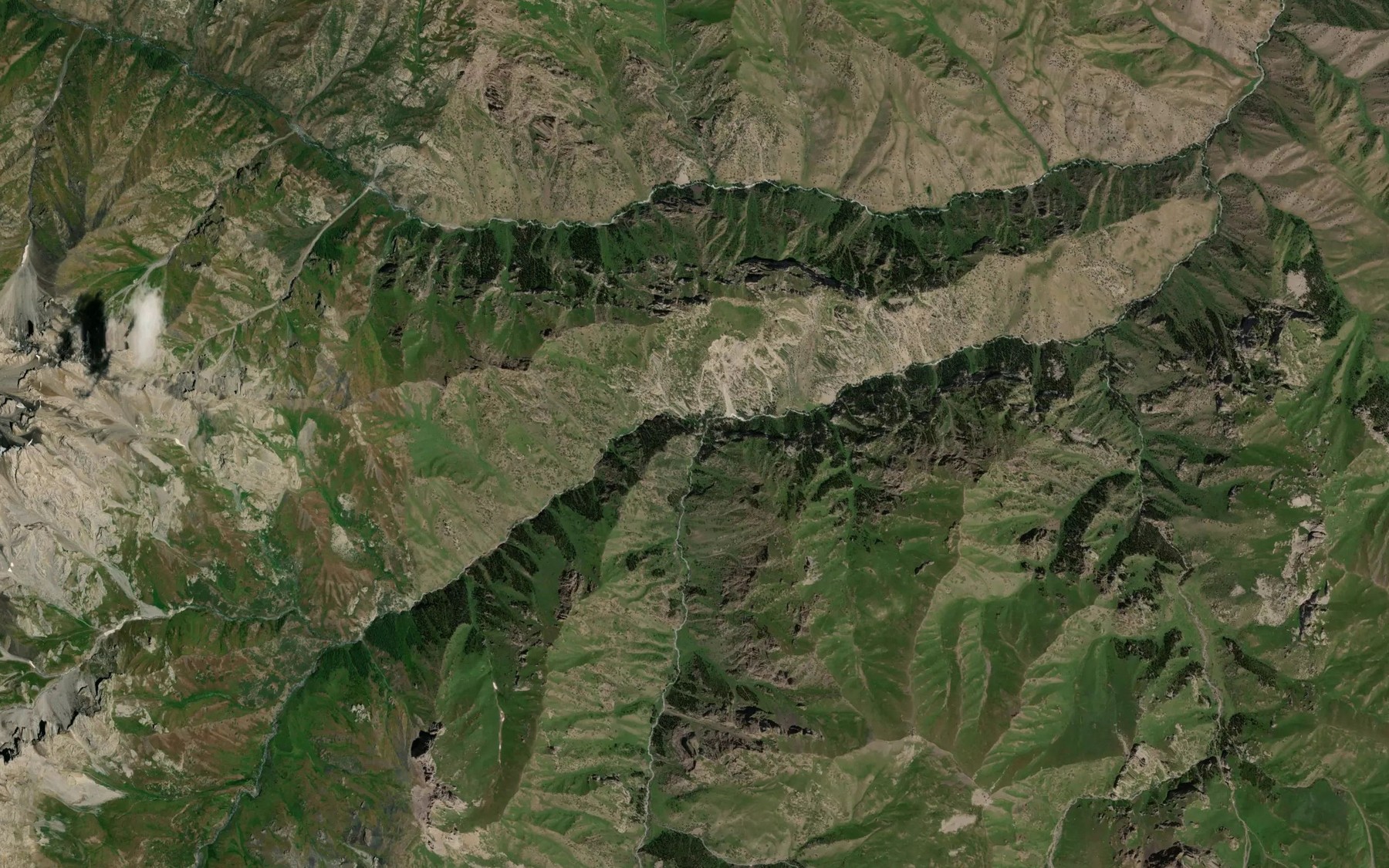 Satellite map of the Kamanchay
