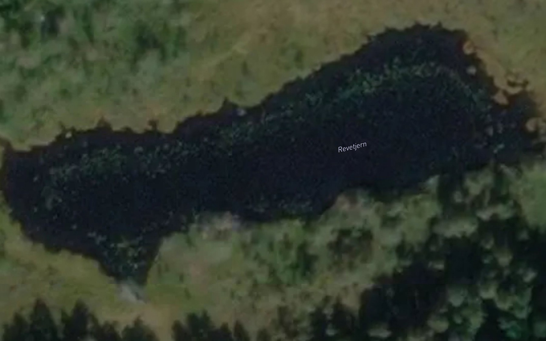 Satellite map of the Revetjern