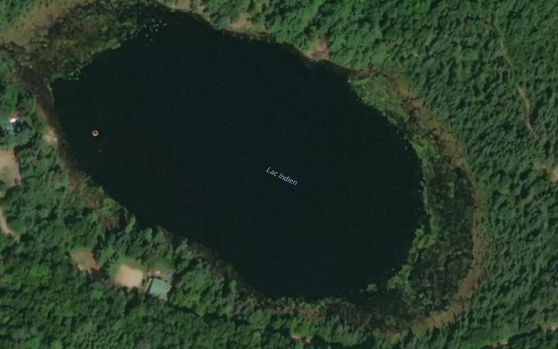 Satellite map of the Lac Indien