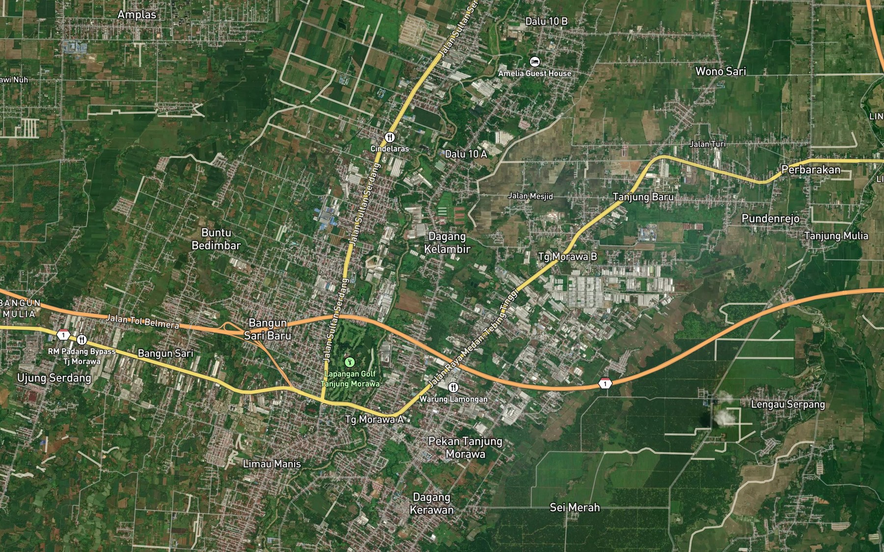 Satellite map of the Sungai Kubah