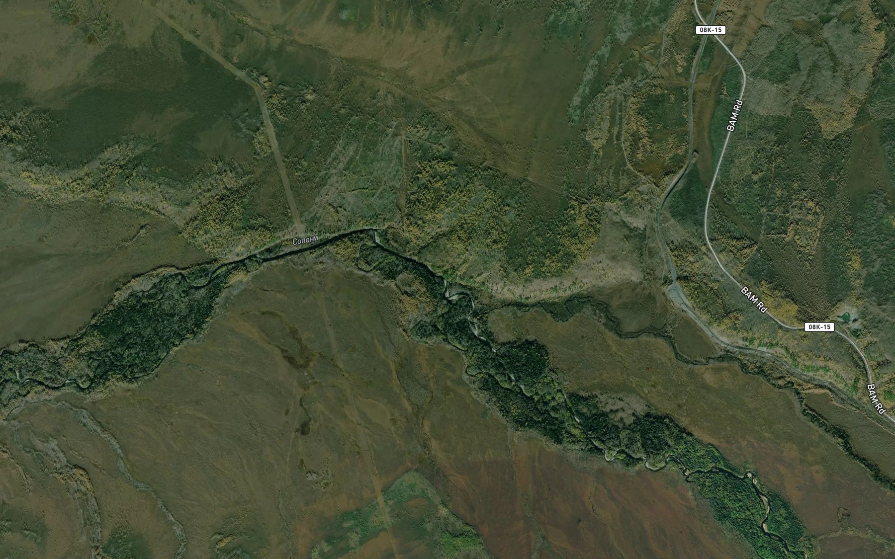 Satellite map of the Mugule