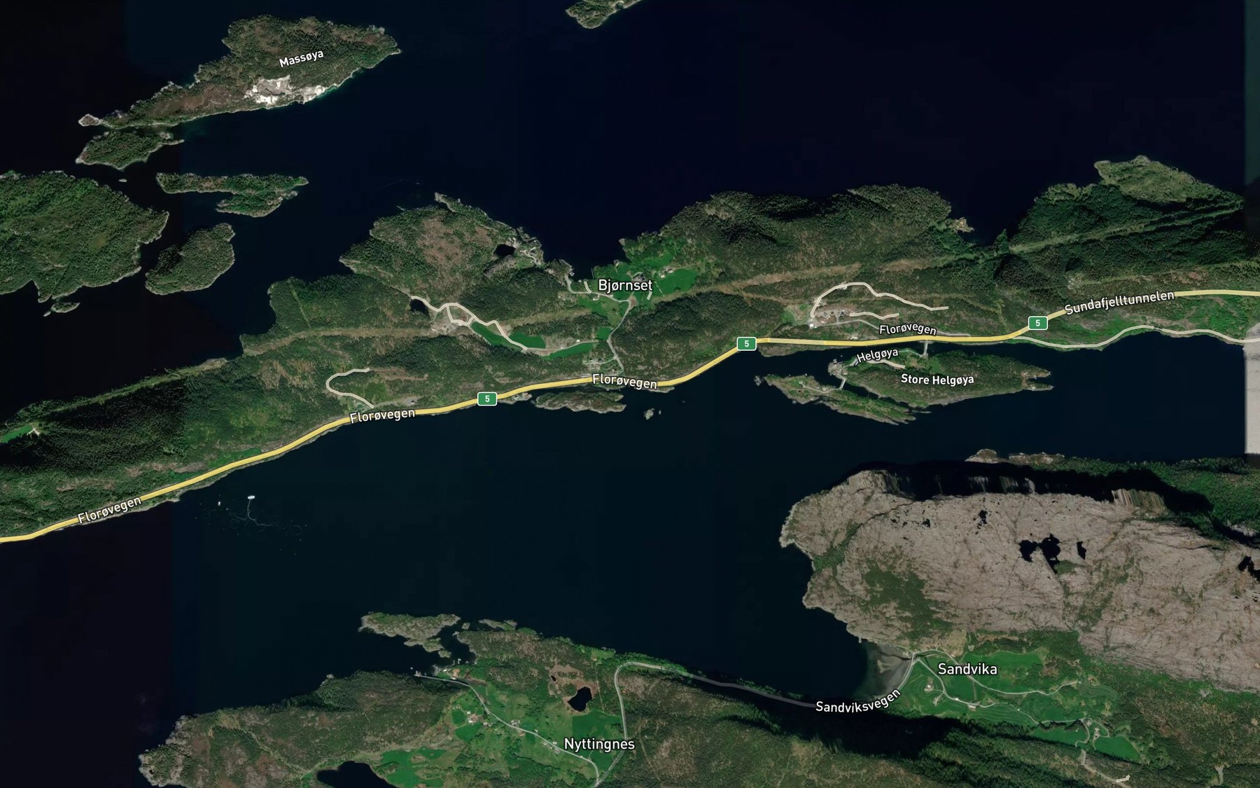 Satellite map of the Gronevika