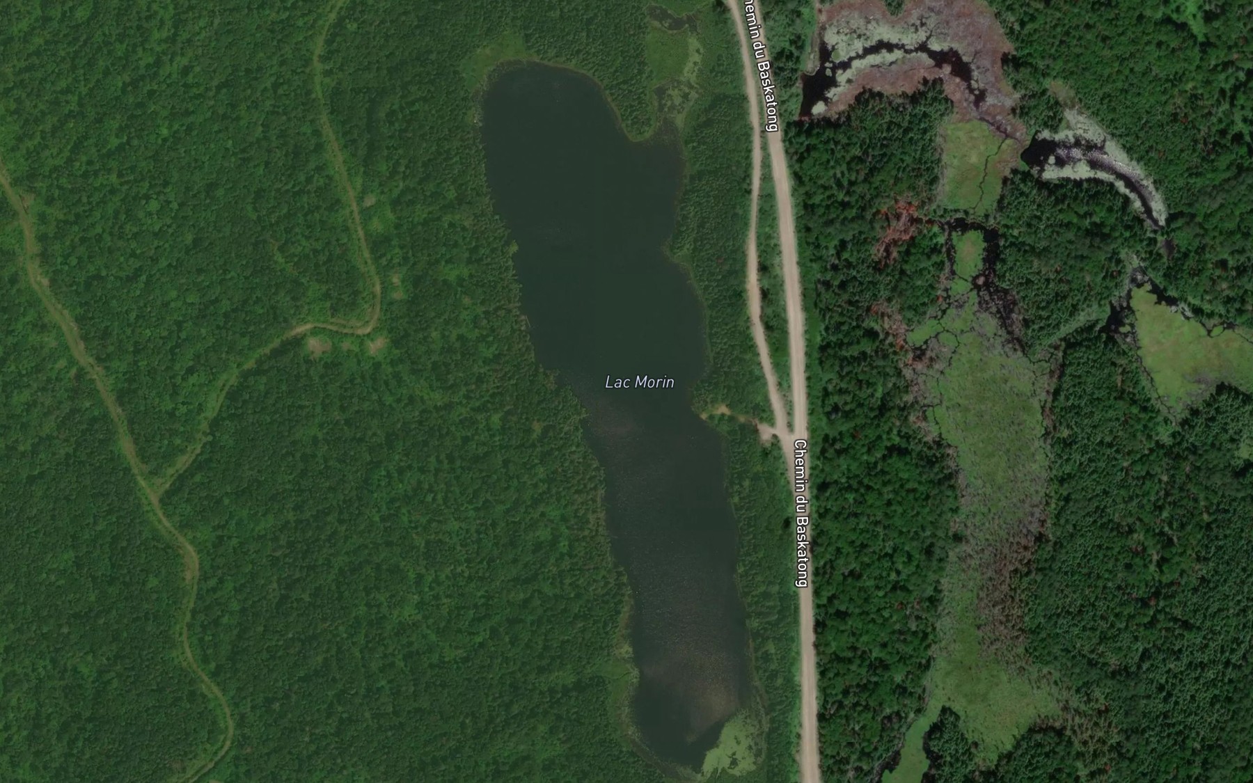Satellite map of the Lac Morin