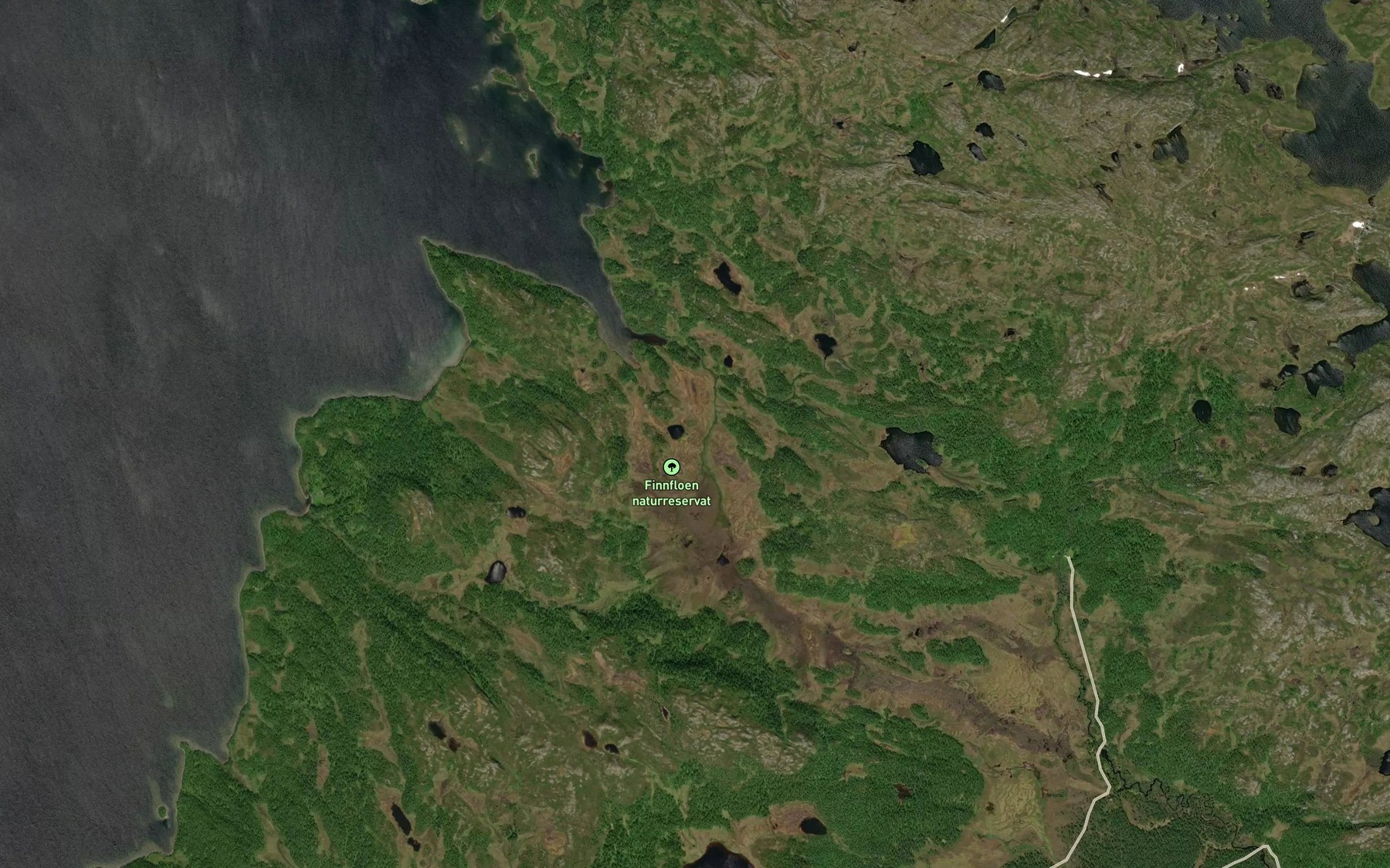 Satellite map of the Finnflobekken