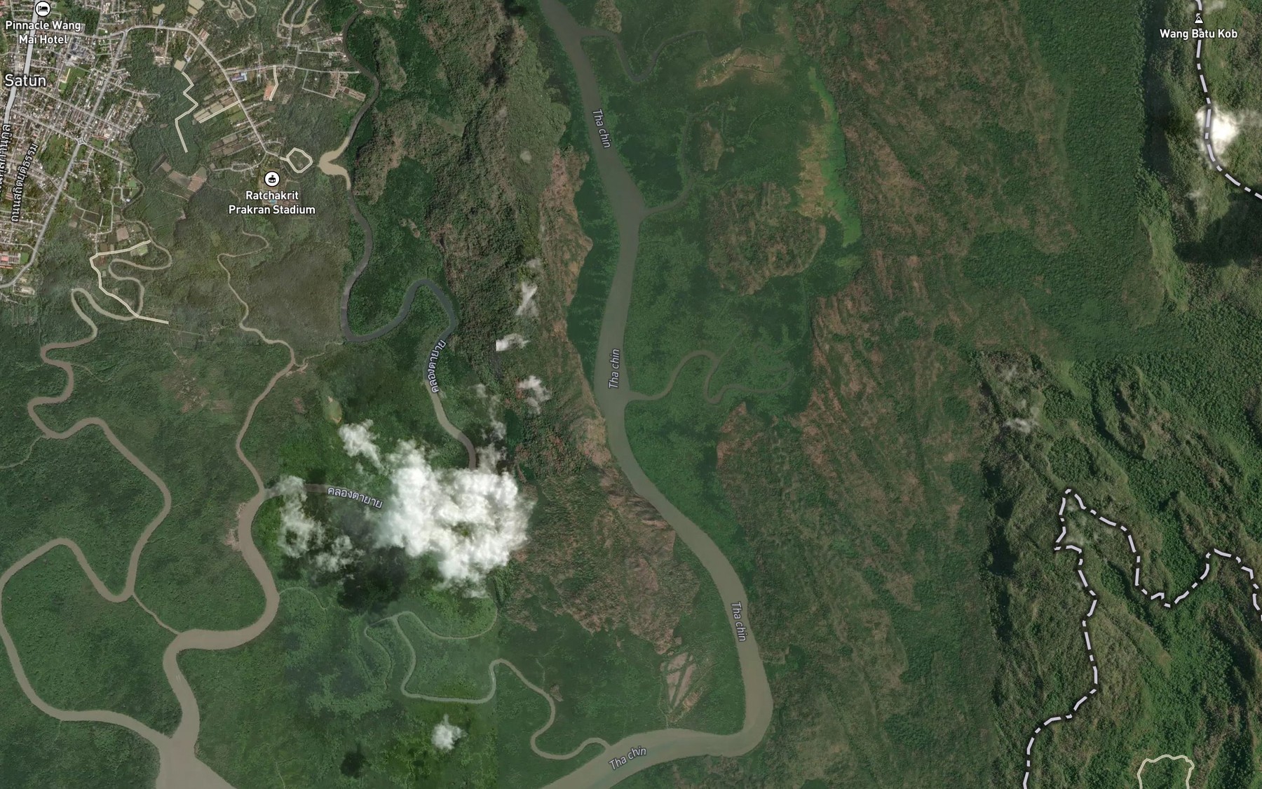 Satellite map of the Khlong Kuang Yai