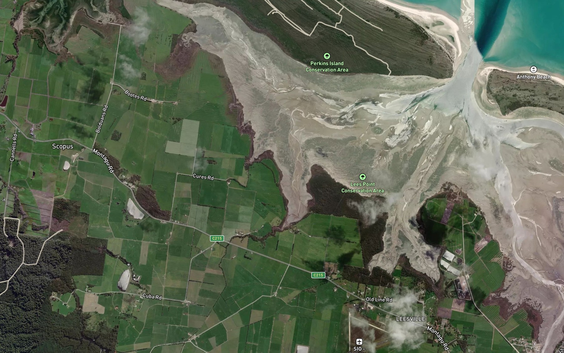Satellite map of the Bolduans Bay