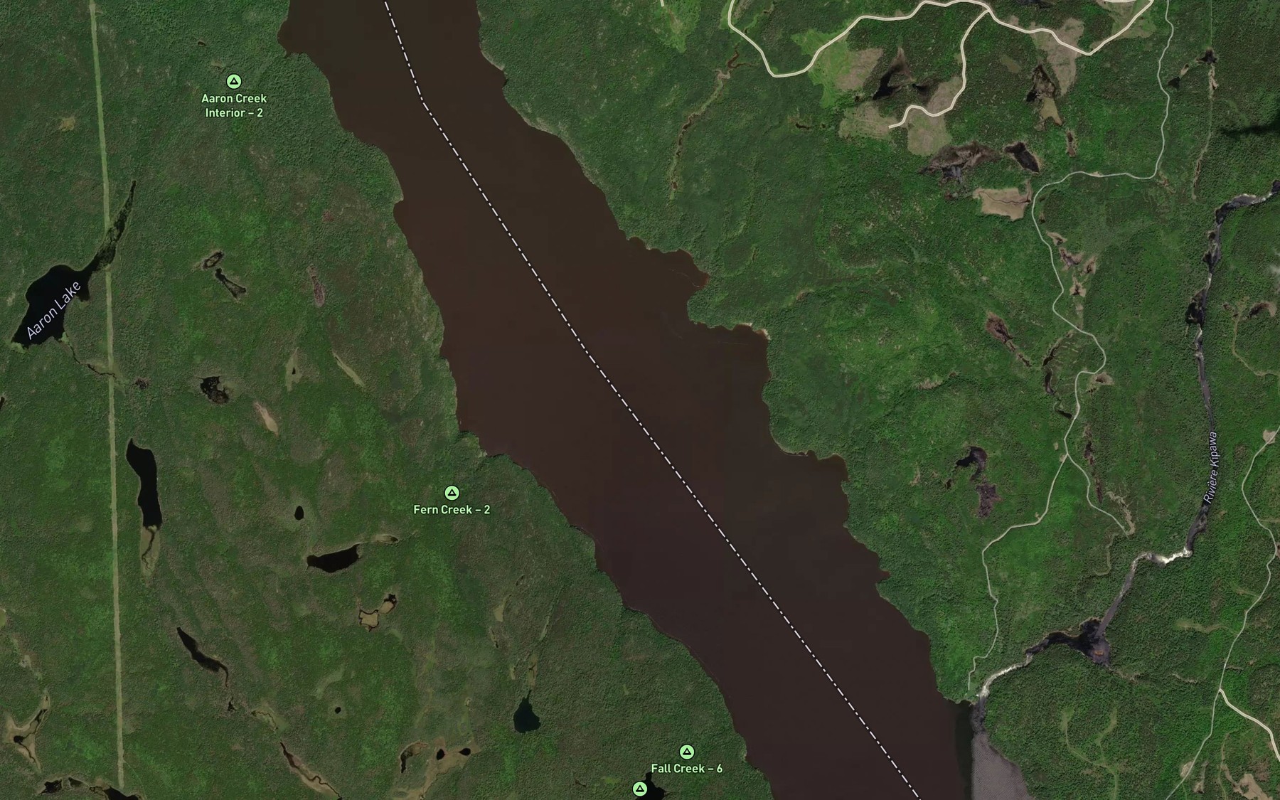 Satellite map of the Baie a Baptiste
