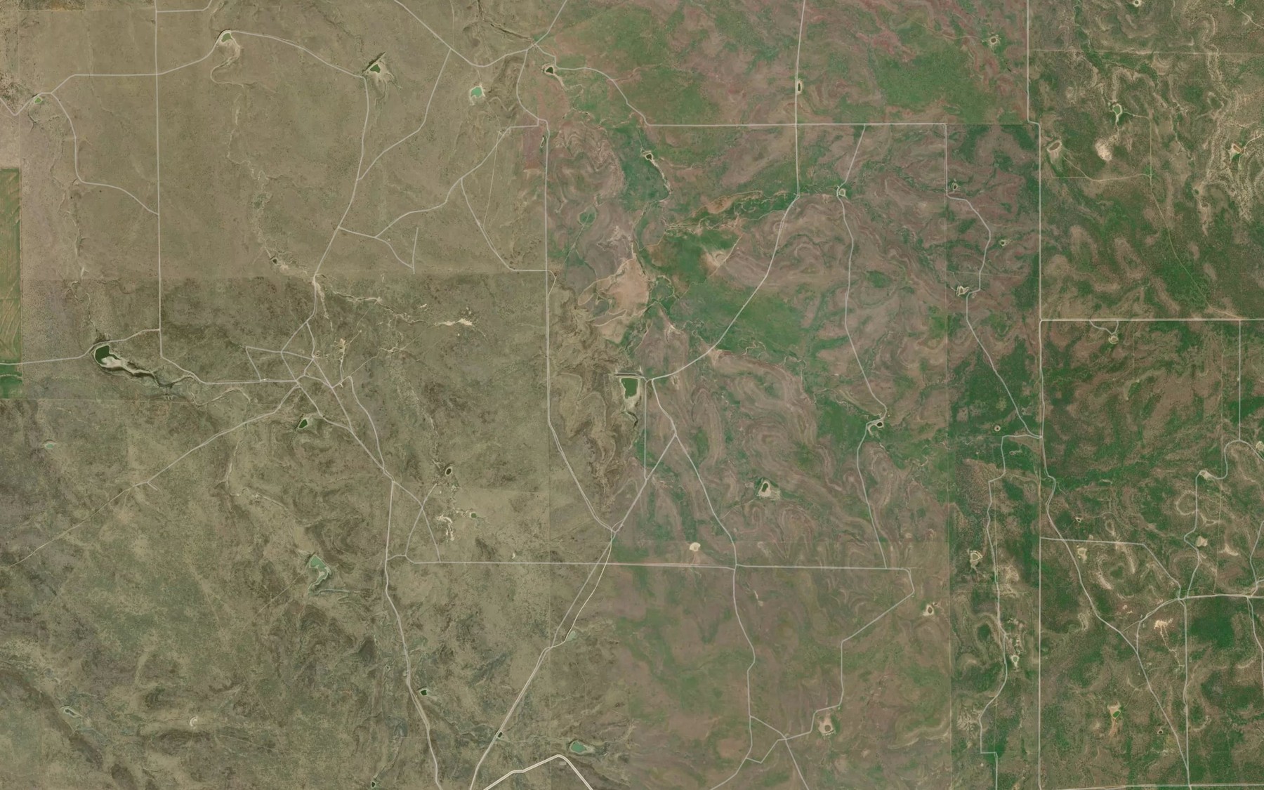 Satellite map of the Antelope Lake