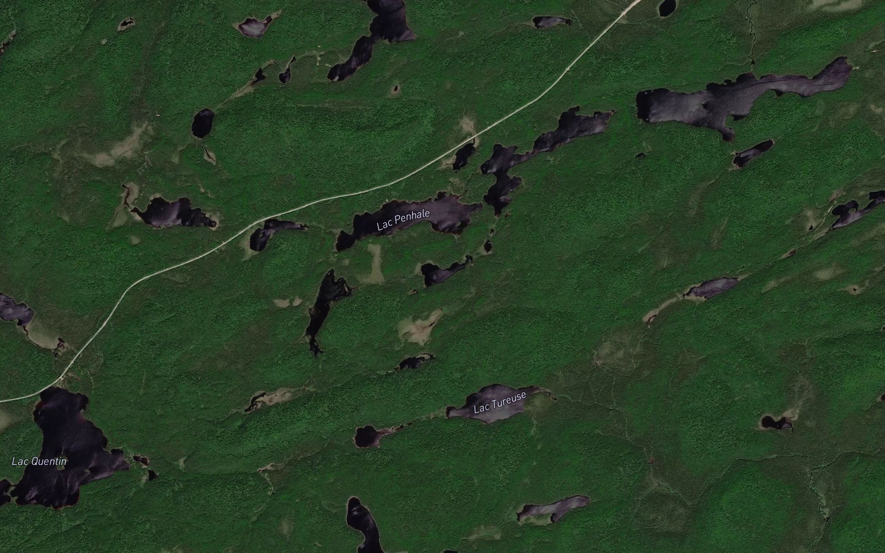 Satellite map of the Lac Main