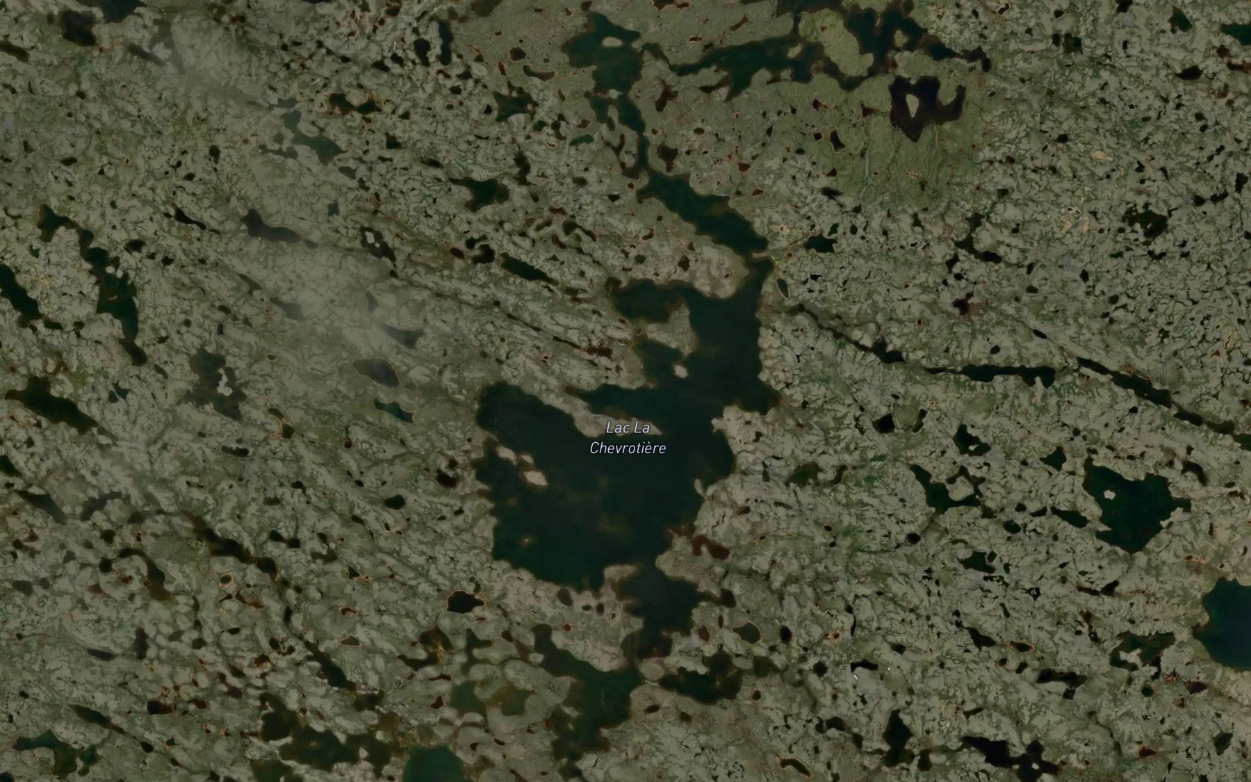 Satellite map of the Lac La Chevrotiere
