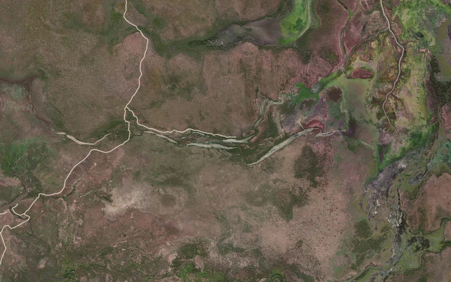 Satellite map of the Red Lily Billabong