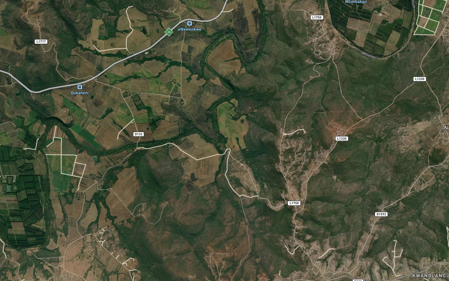 Satellite map of the Nomane