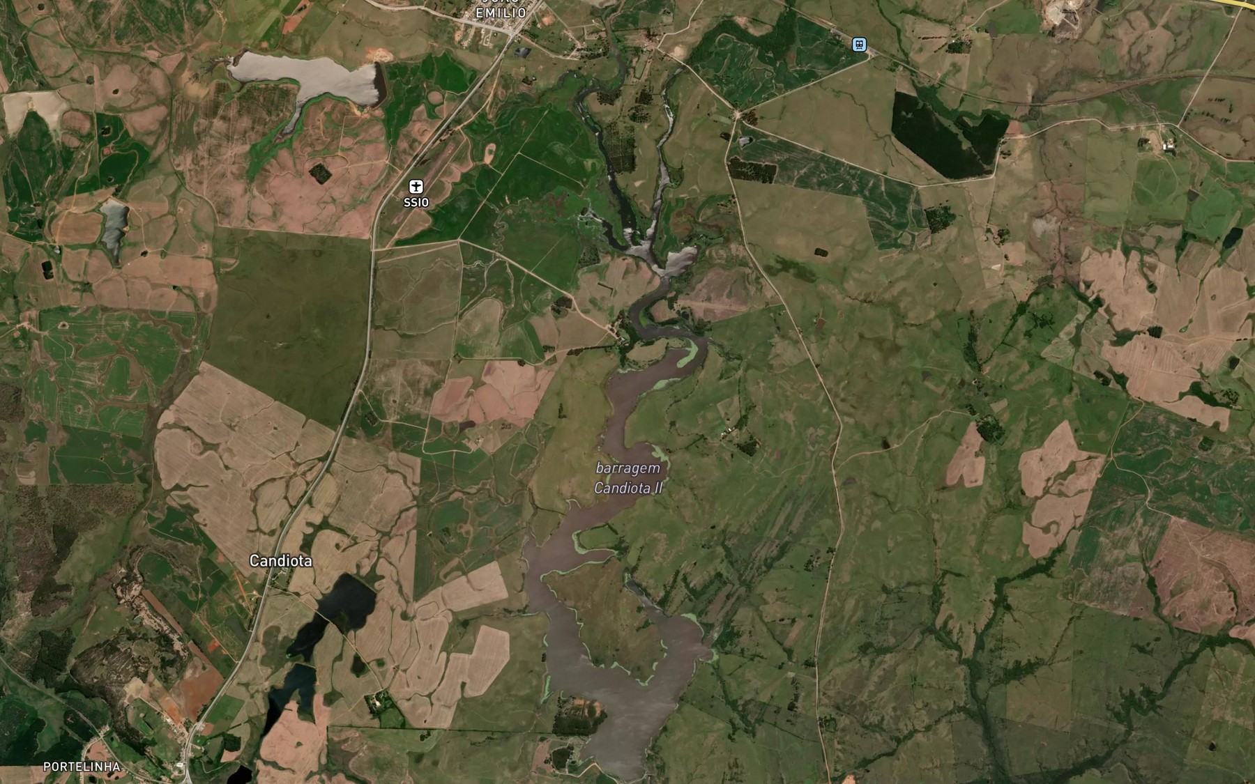 Satellite map of the Sanga Funda