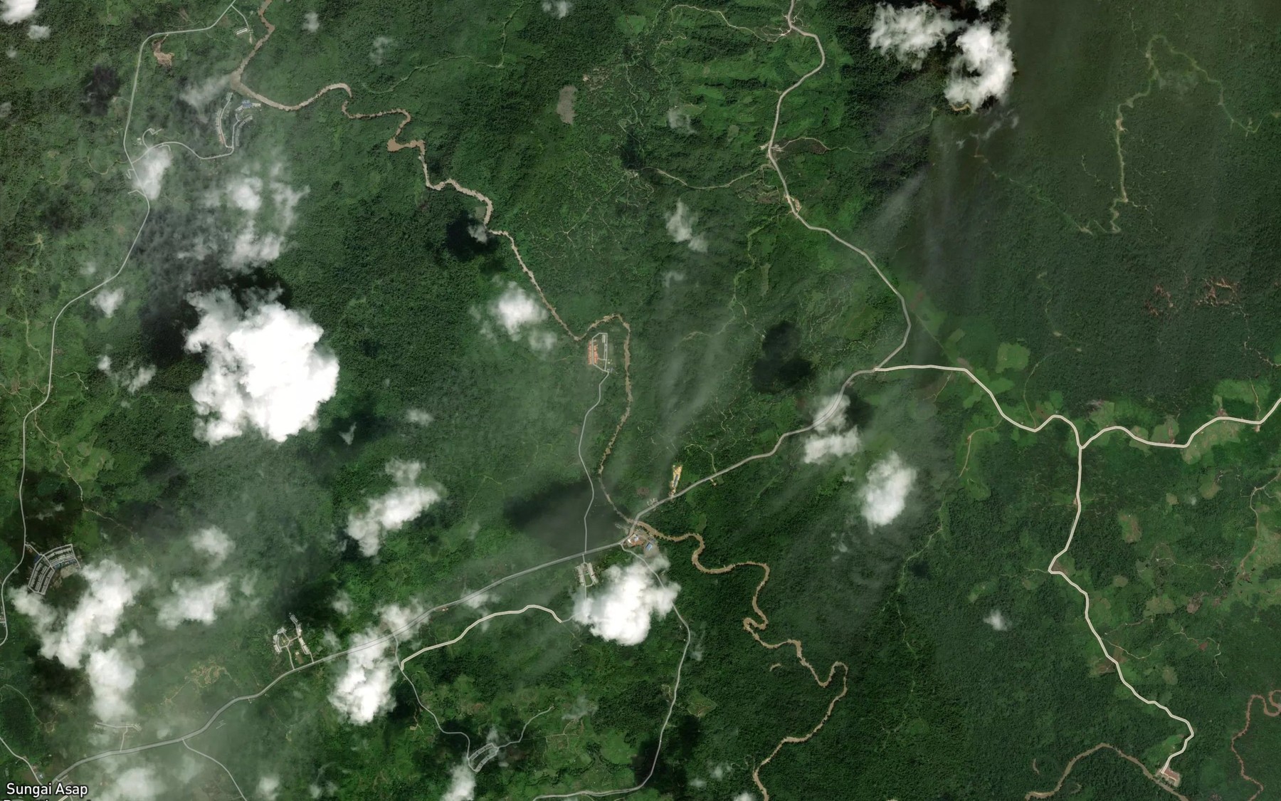 Satellite map of the Sungai Semitu