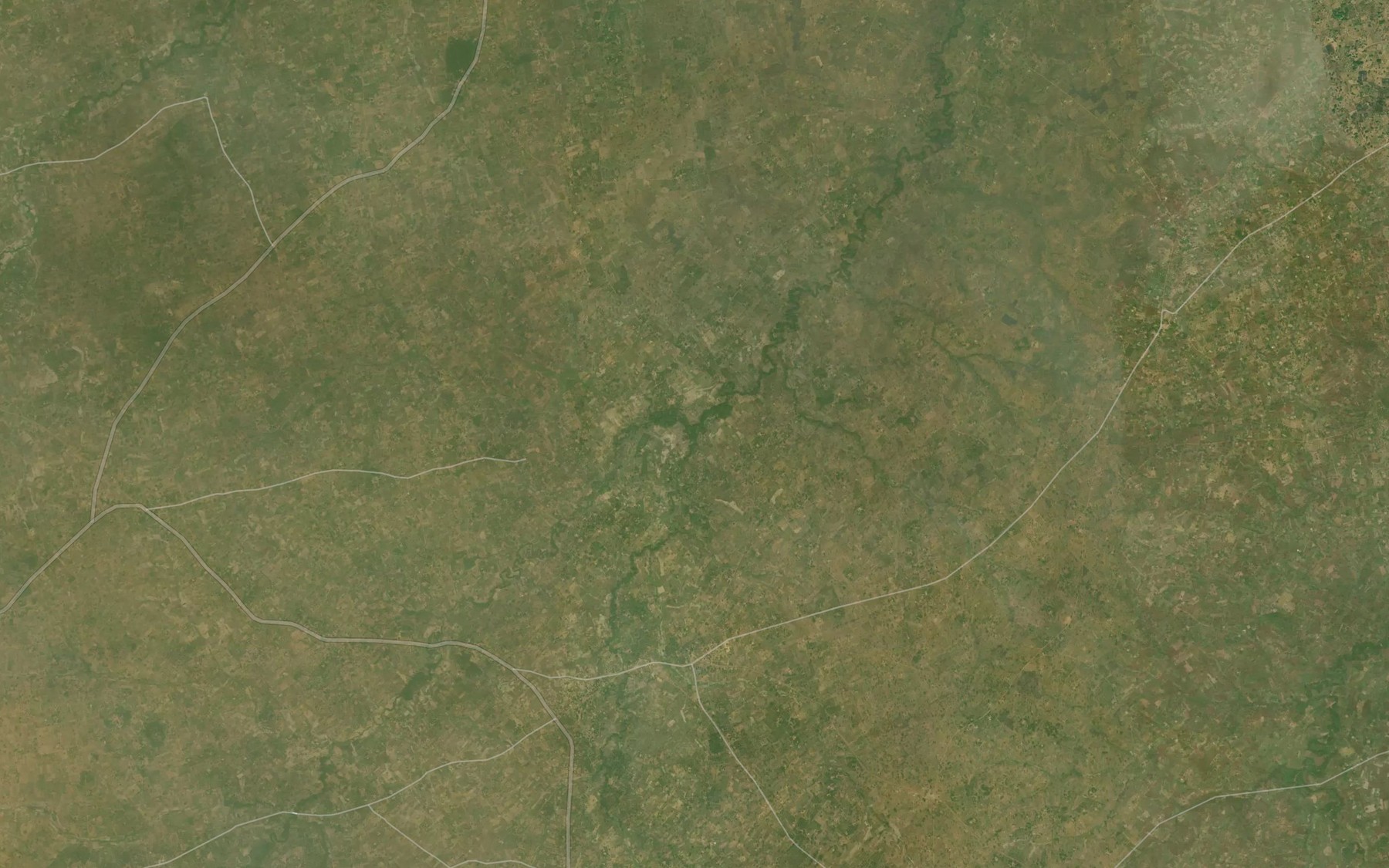 Satellite map of the River Mbere