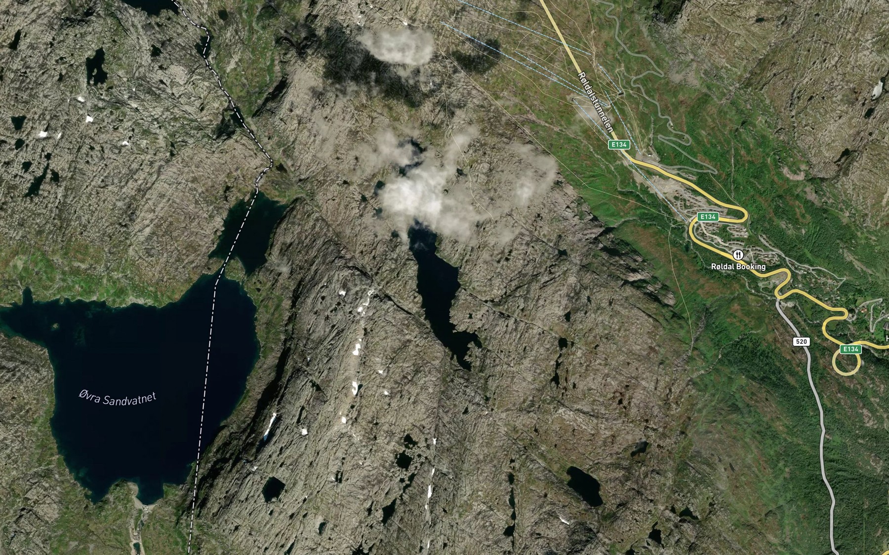 Satellite map of the Reinsvatnet